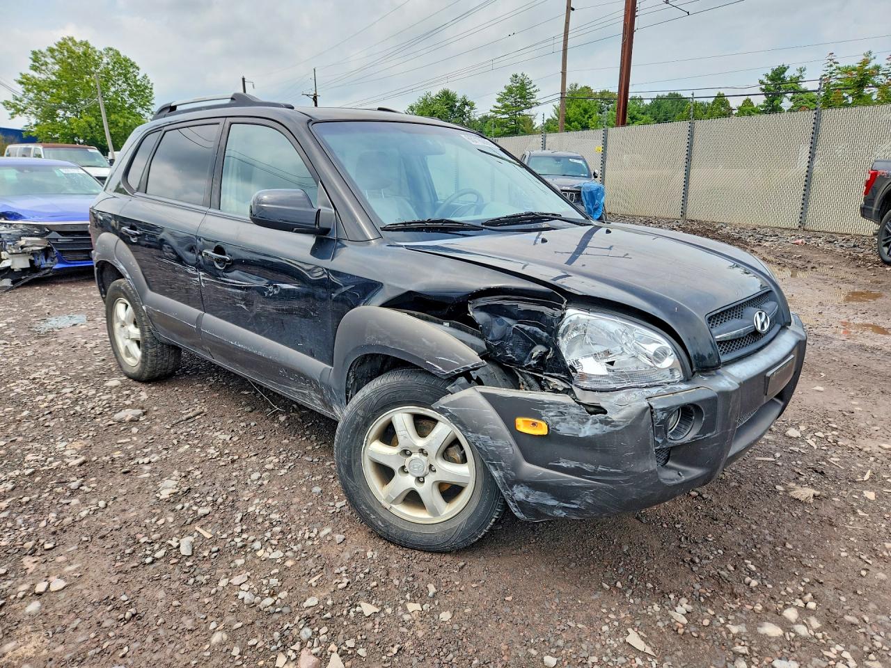 2005 Hyundai Tucson Gls Black vin: KM8JN12D55U188358