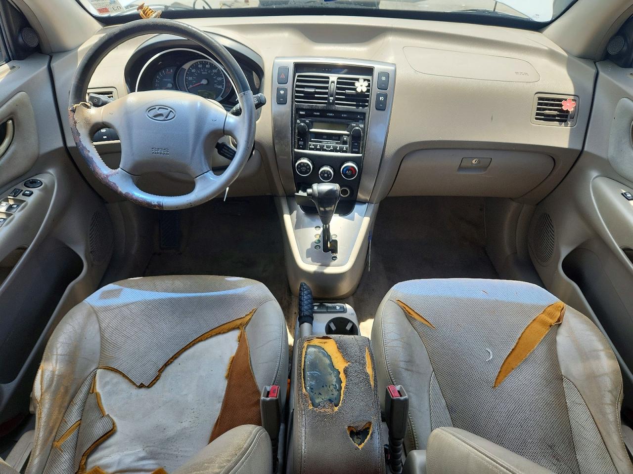 2005 Hyundai Tucson Gls White vin: KM8JN12D55U230835