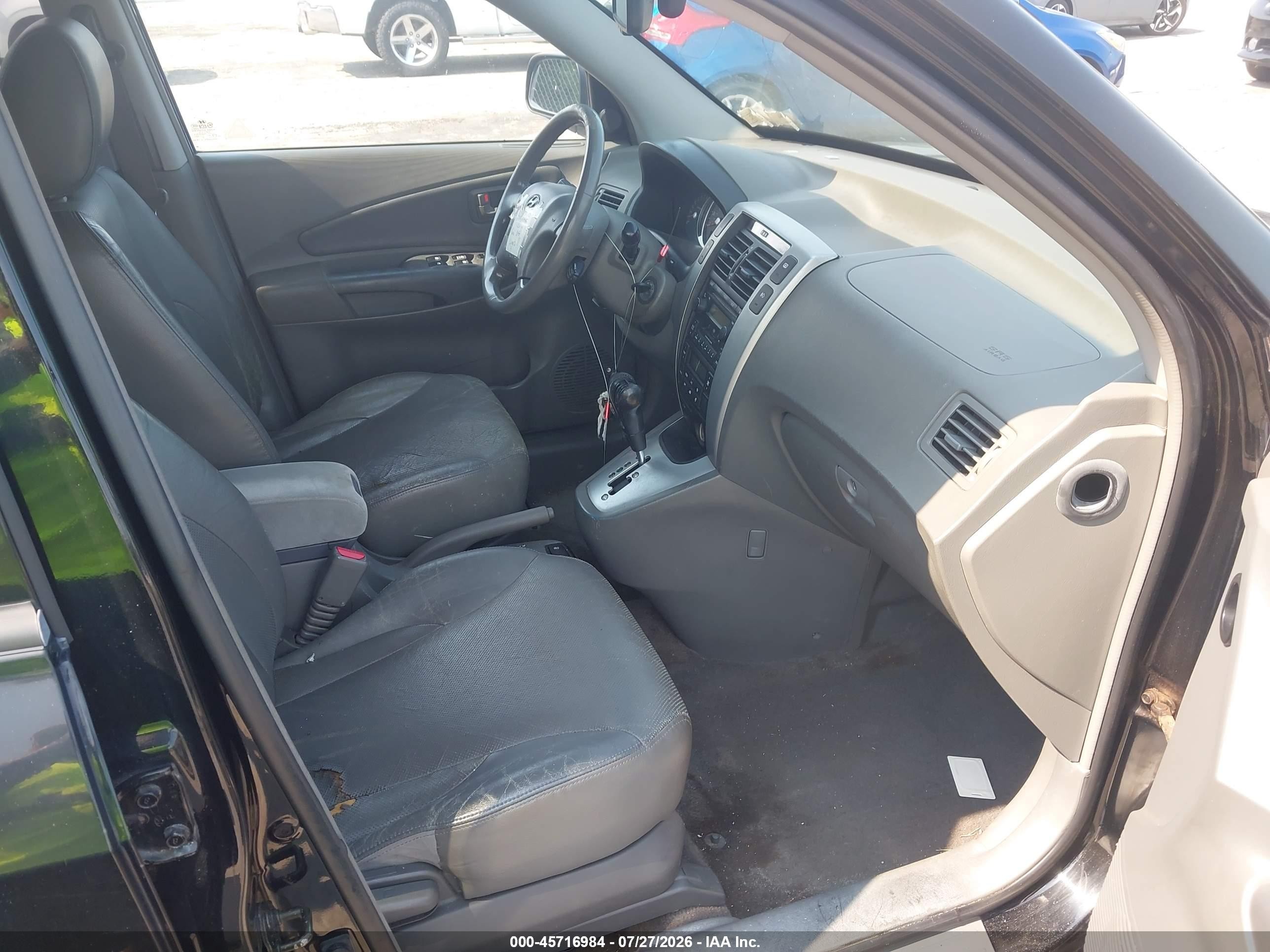 2006 Hyundai Tucson Gls/limited Black vin: KM8JN12D56U290762