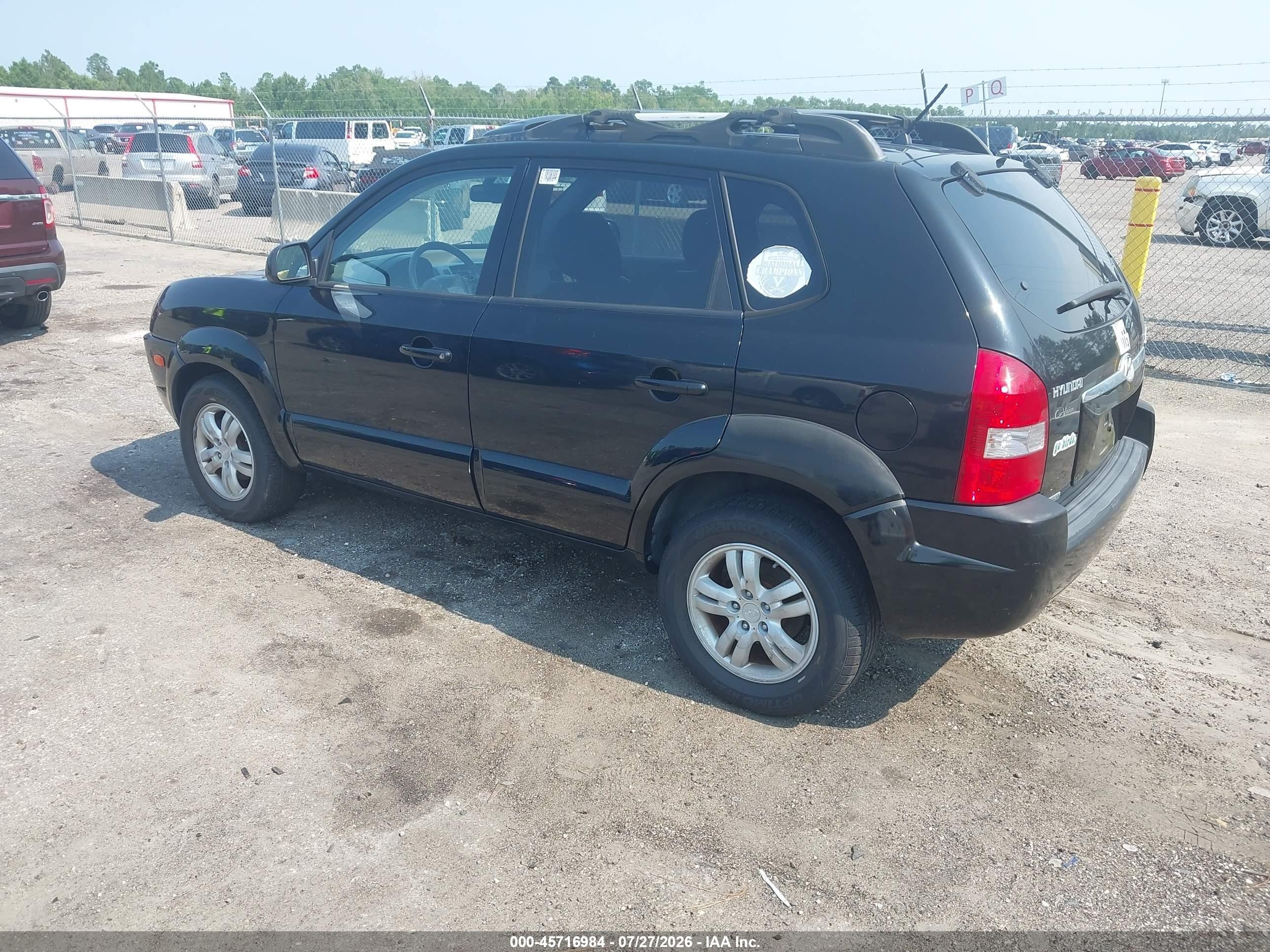 2006 Hyundai Tucson Gls/limited Black vin: KM8JN12D56U290762