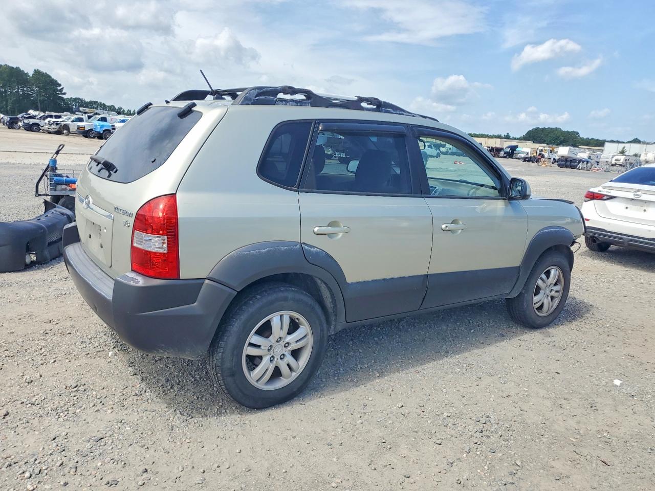2007 Hyundai Tucson Se Green vin: KM8JN12D57U582946