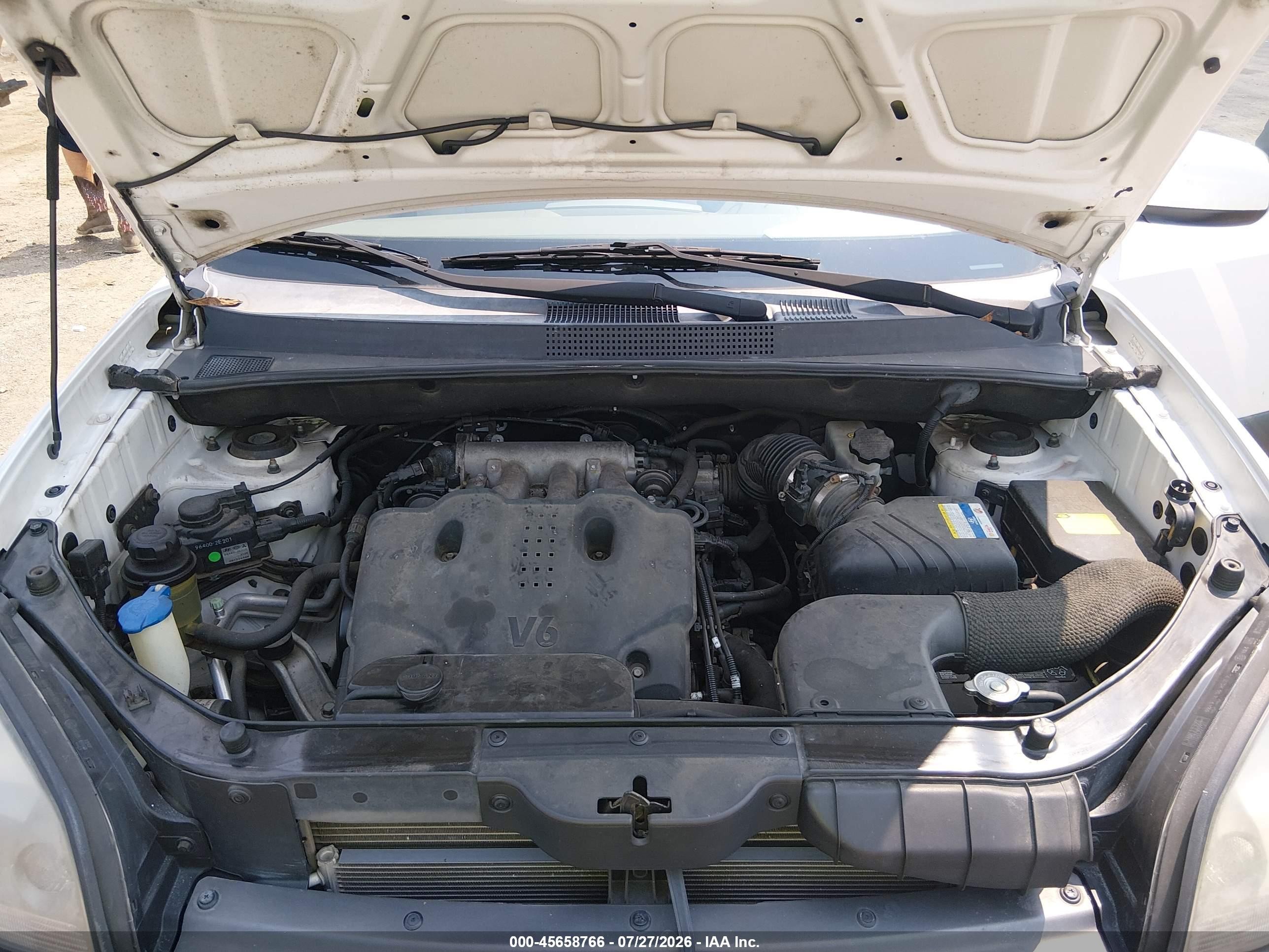 2008 Hyundai Tucson Limited V6/se Белый vin: KM8JN12D58U911758