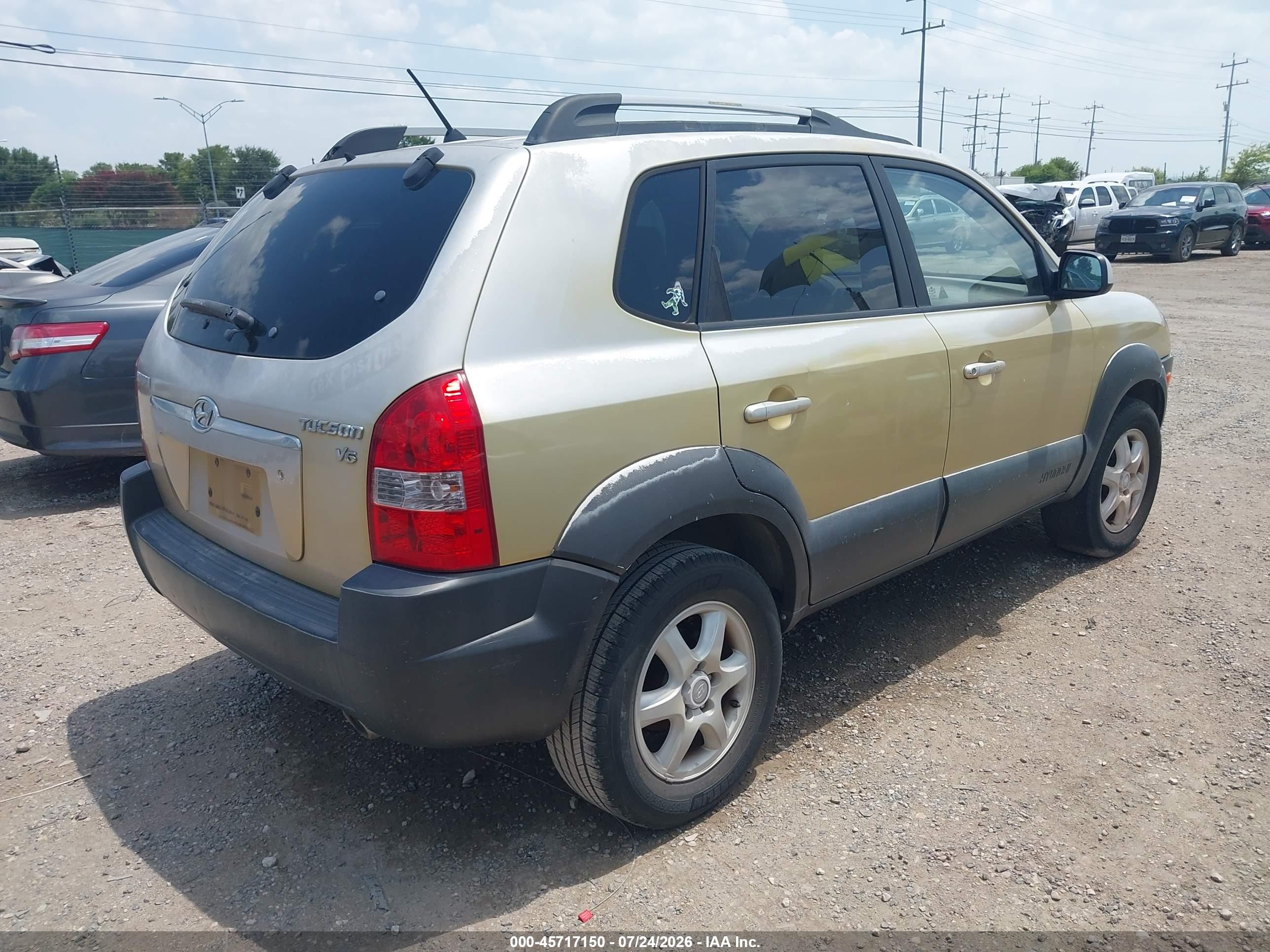 2005 Hyundai Tucson Gls/lx Gold vin: KM8JN12D65U044592