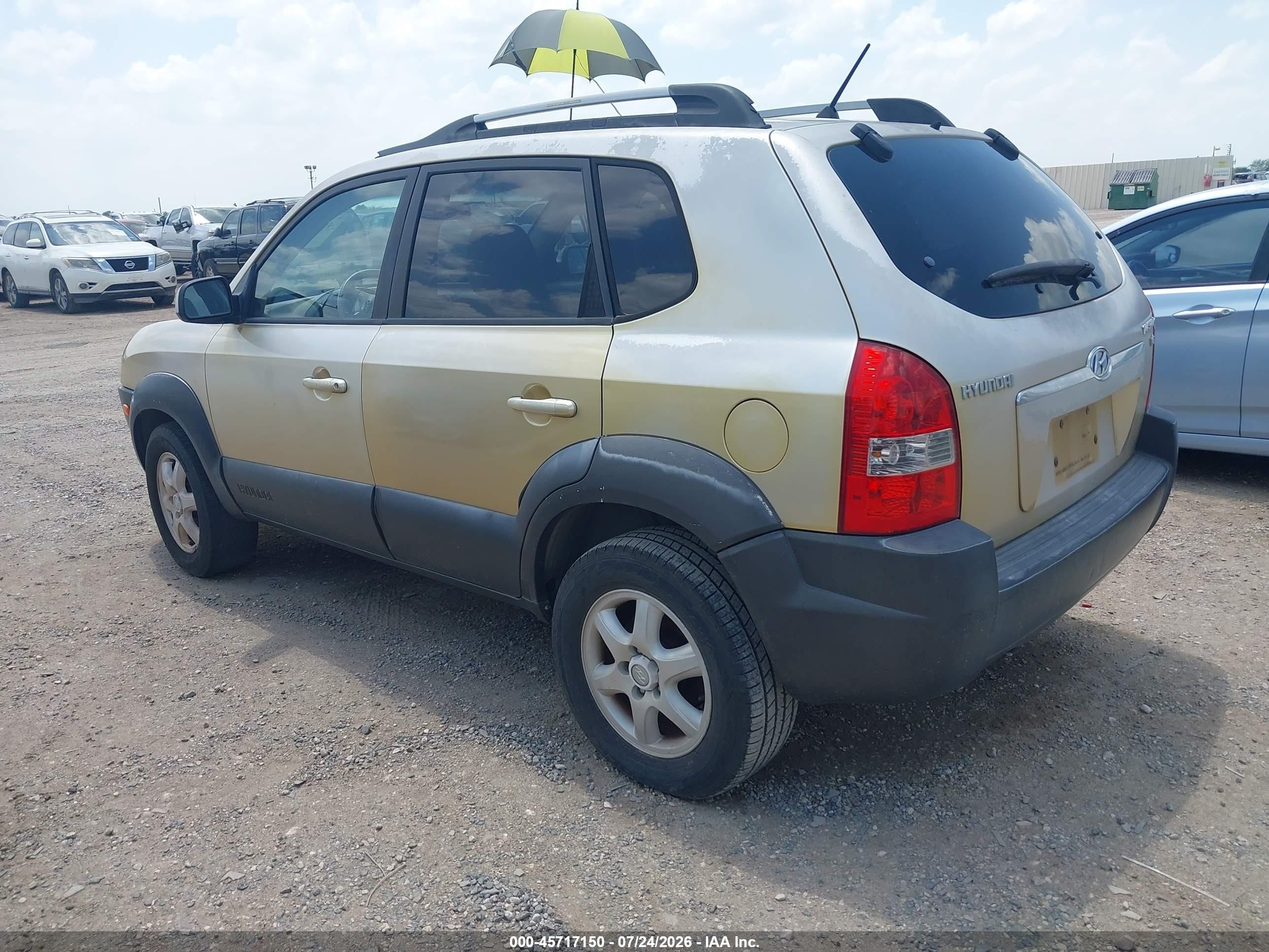 2005 Hyundai Tucson Gls/lx Gold vin: KM8JN12D65U044592