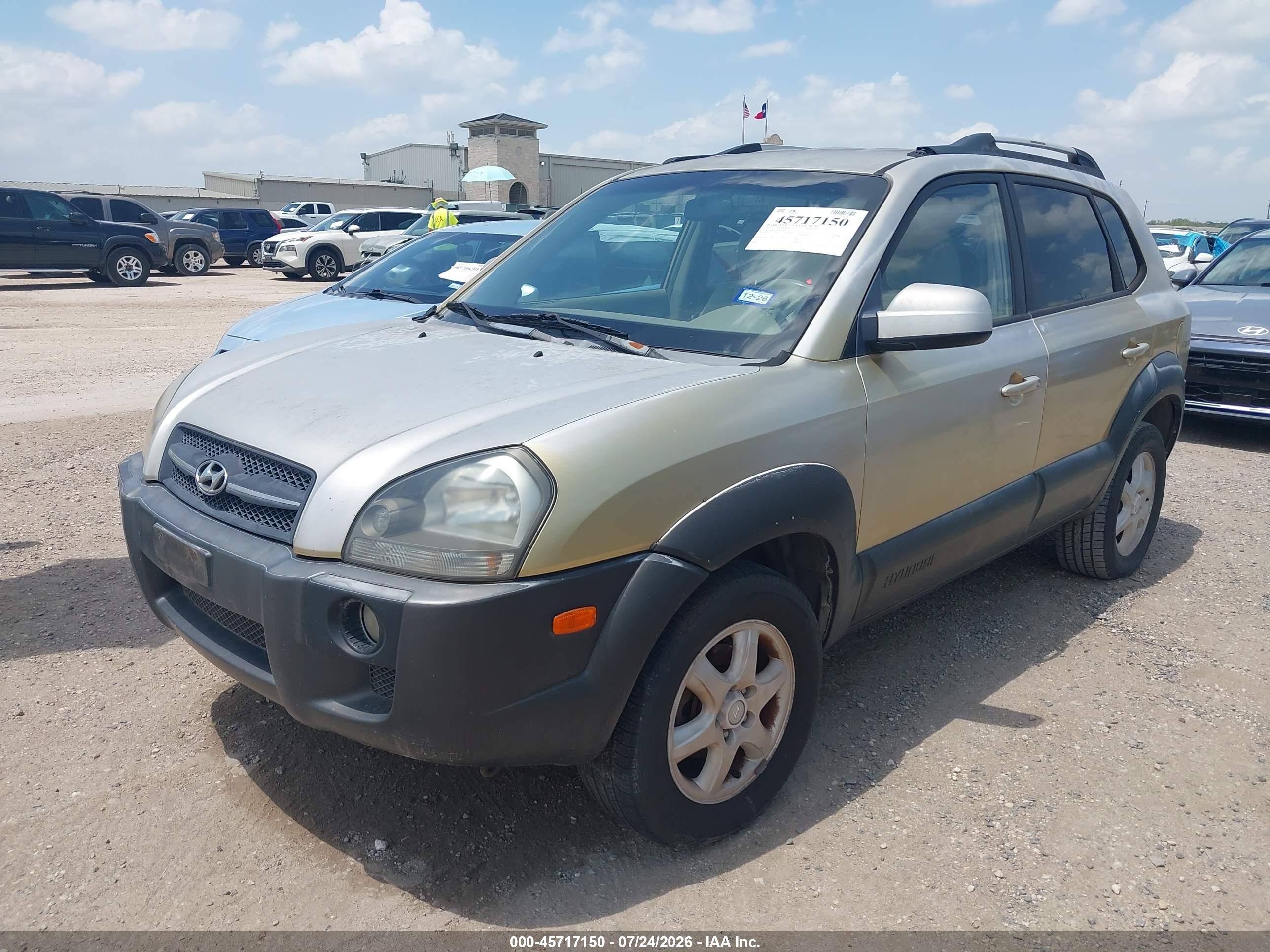 2005 Hyundai Tucson Gls/lx Gold vin: KM8JN12D65U044592