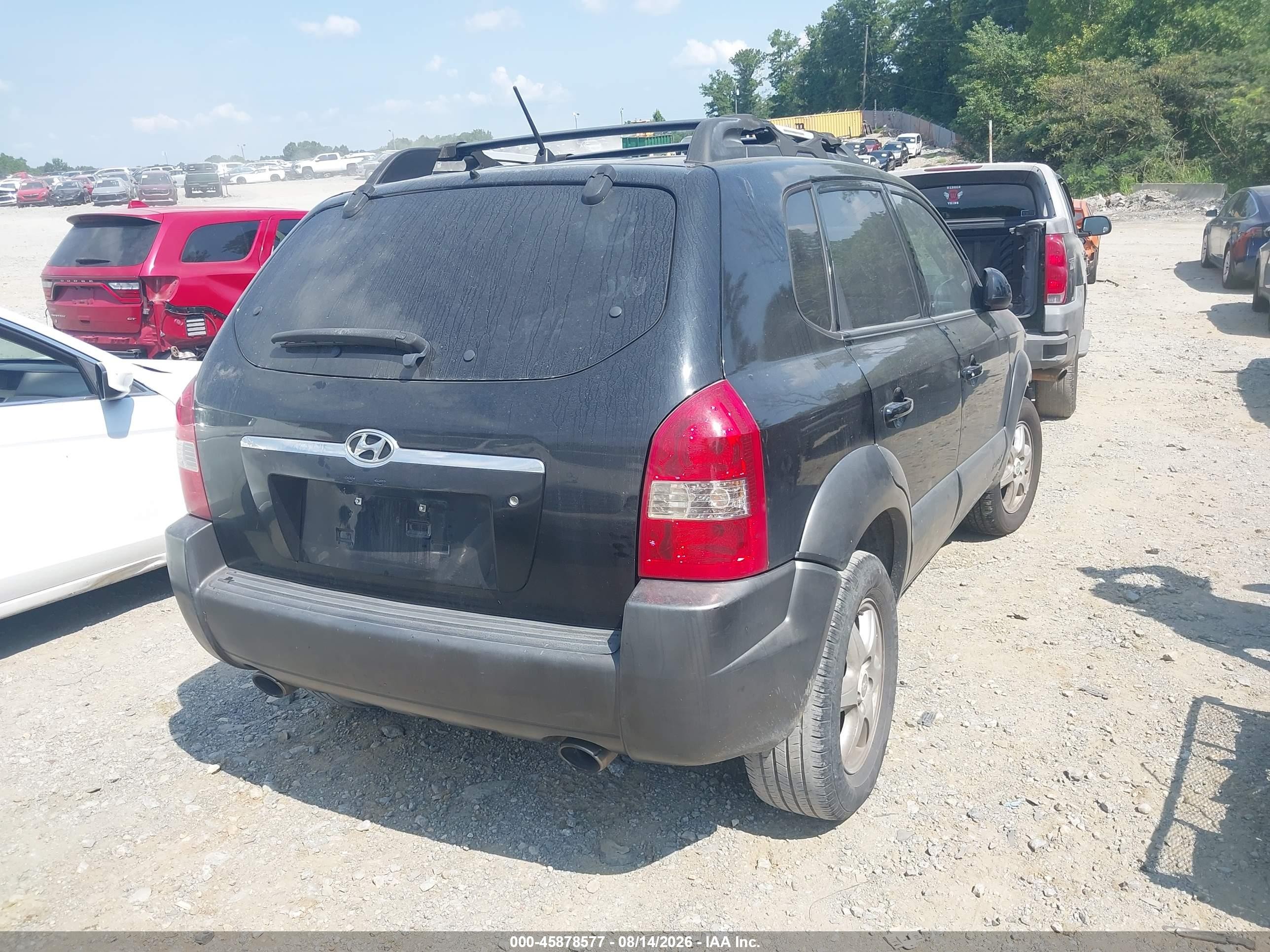 2005 Hyundai Tucson Gls/lx Black vin: KM8JN12D65U193102