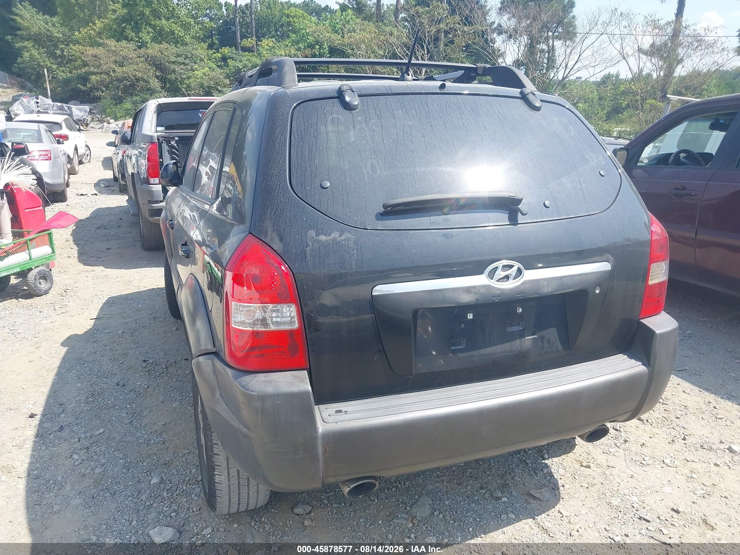 2005 Hyundai Tucson Gls/lx Black vin: KM8JN12D65U193102