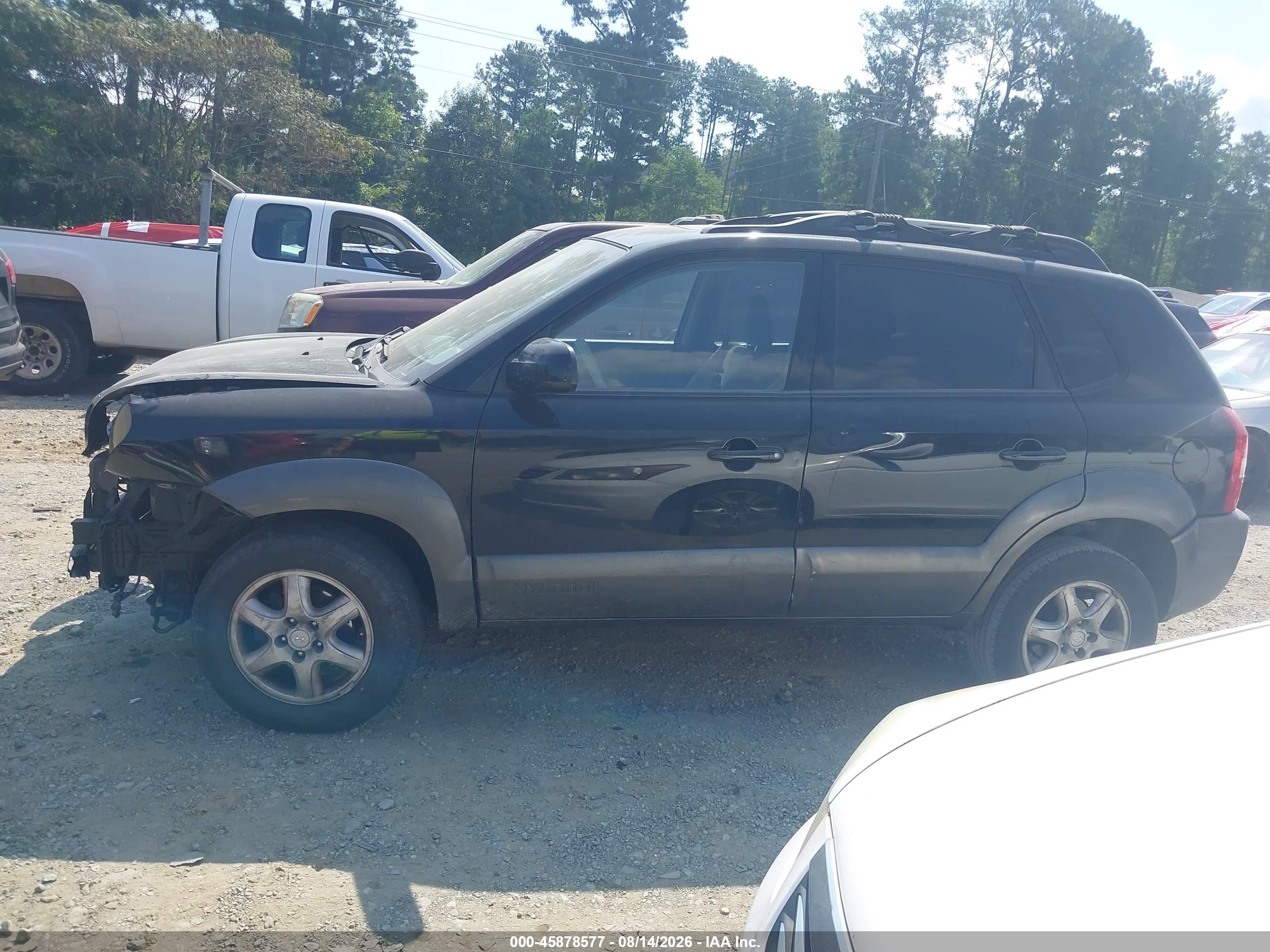 2005 Hyundai Tucson Gls/lx Black vin: KM8JN12D65U193102