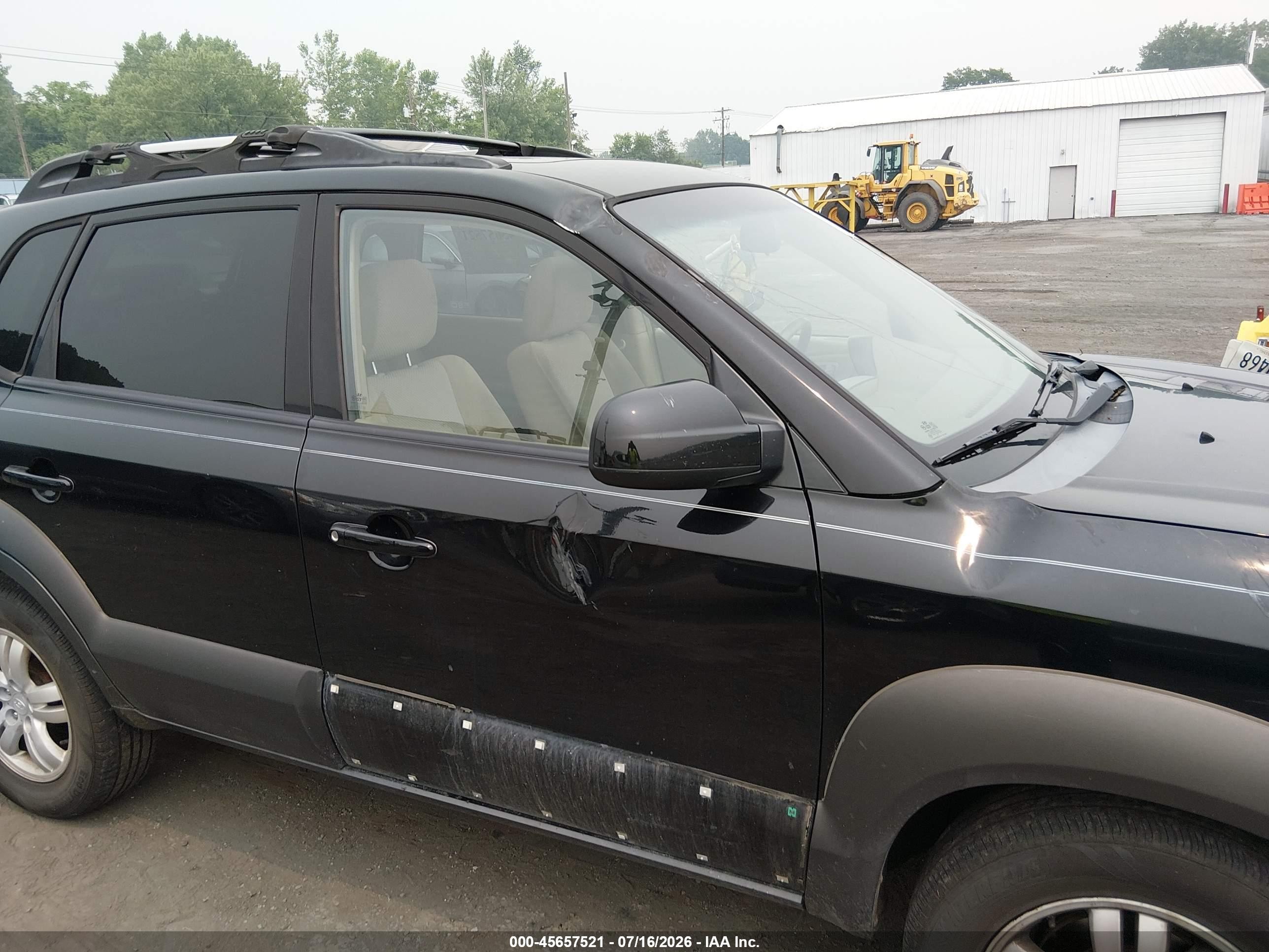 2007 Hyundai Tucson Limited/se Black vin: KM8JN12D67U475923