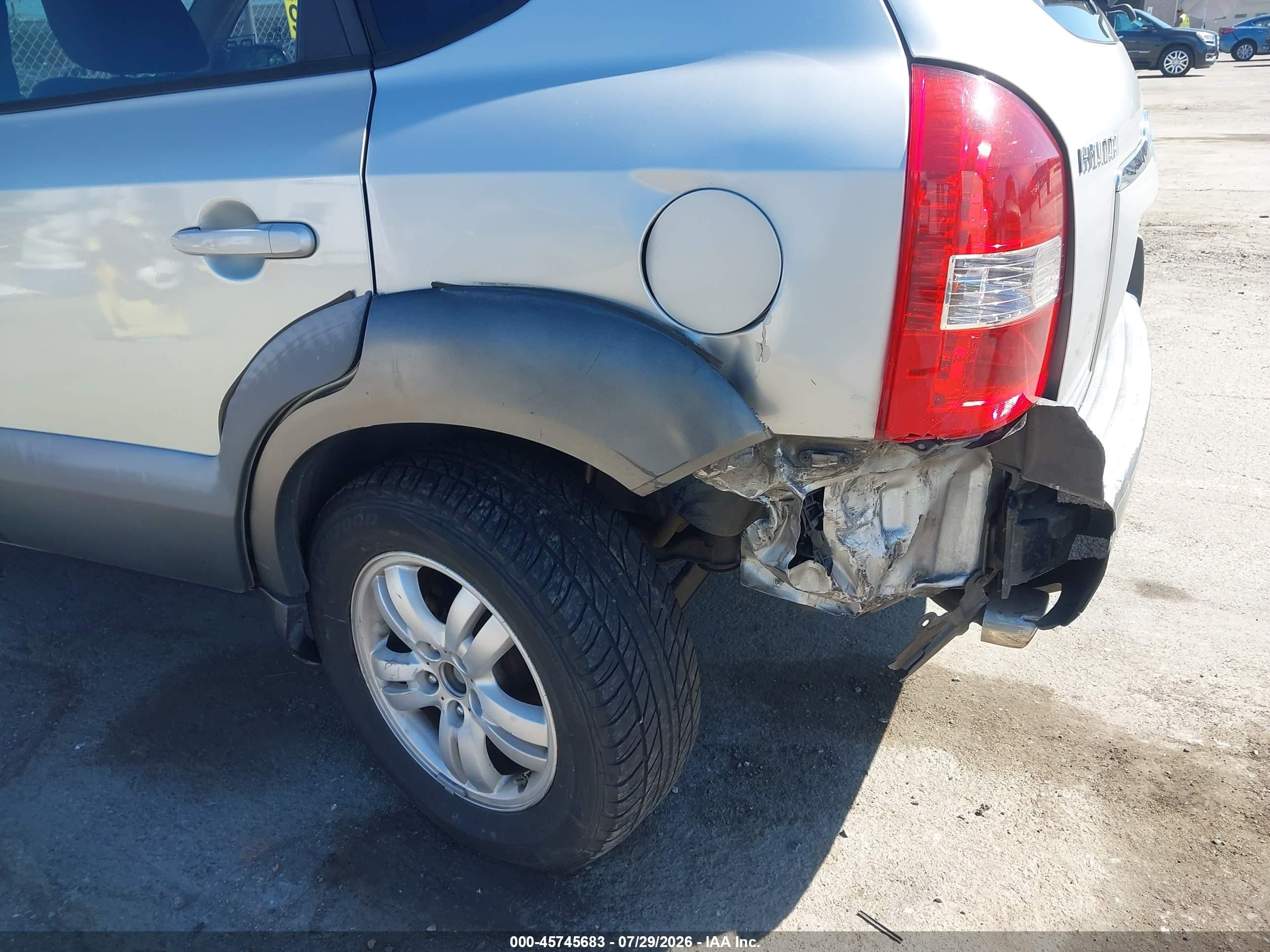 2007 Hyundai Tucson Limited/se Silver vin: KM8JN12D67U489725