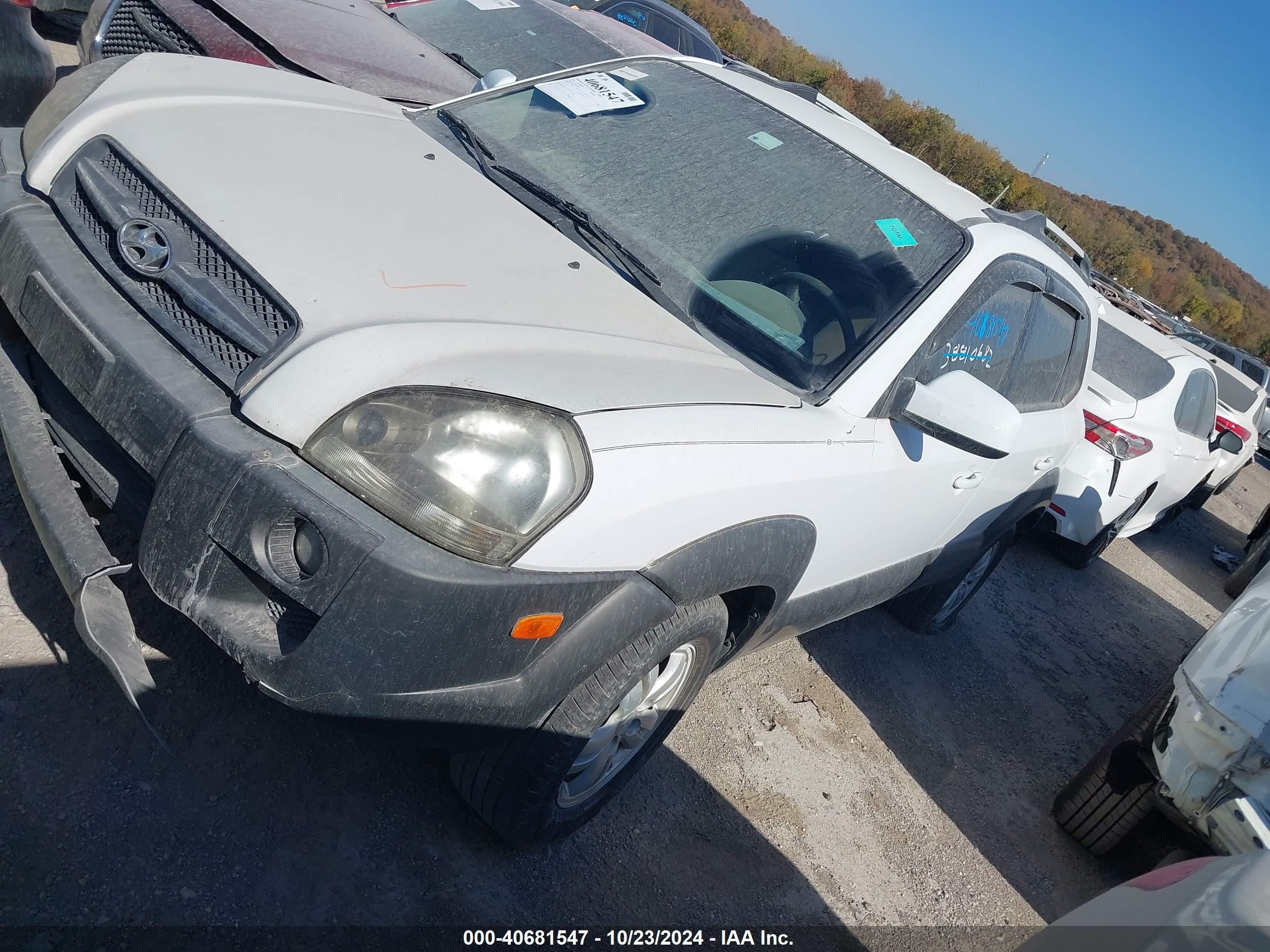 2007 Hyundai Tucson Limited/se White vin: KM8JN12D67U494973