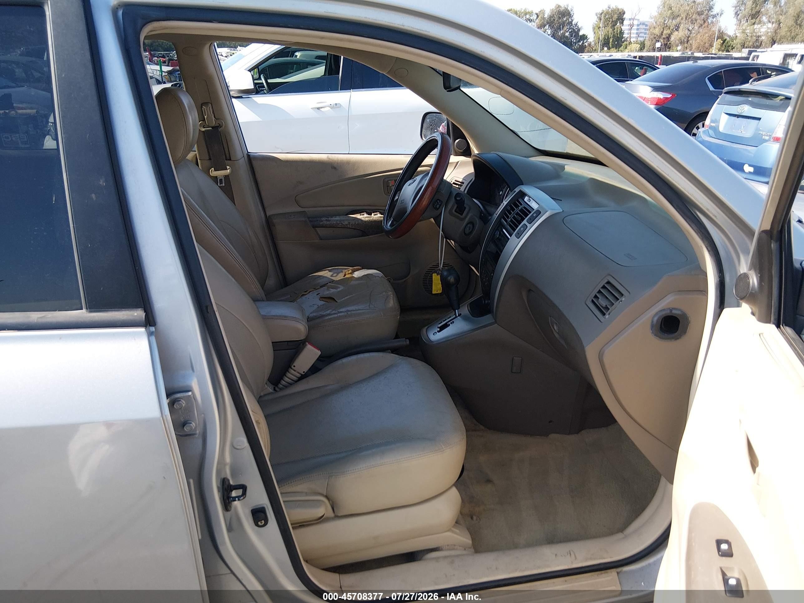 2007 Hyundai Tucson Limited/se Silver vin: KM8JN12D67U524540