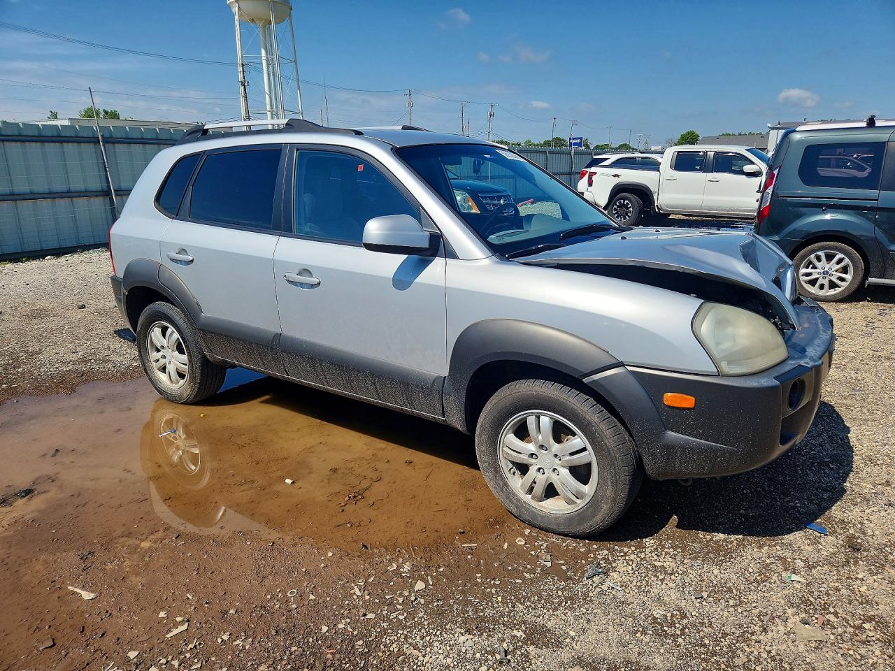 2007 Hyundai Tucson Se Silver vin: KM8JN12D67U638649