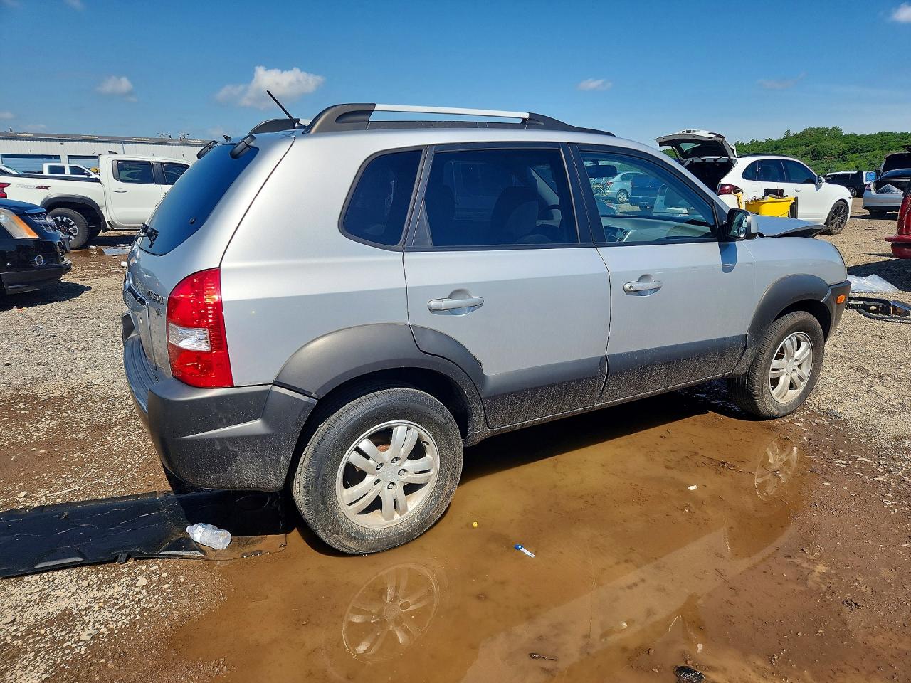 2007 Hyundai Tucson Se Silver vin: KM8JN12D67U638649