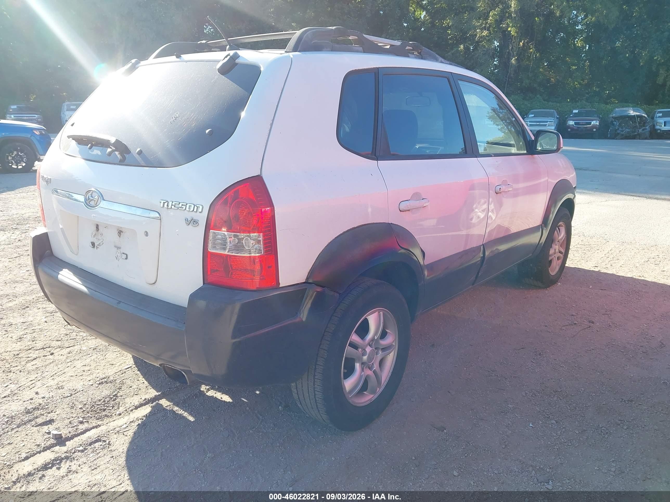 2007 Hyundai Tucson Limited/se Белый vin: KM8JN12D67U686264