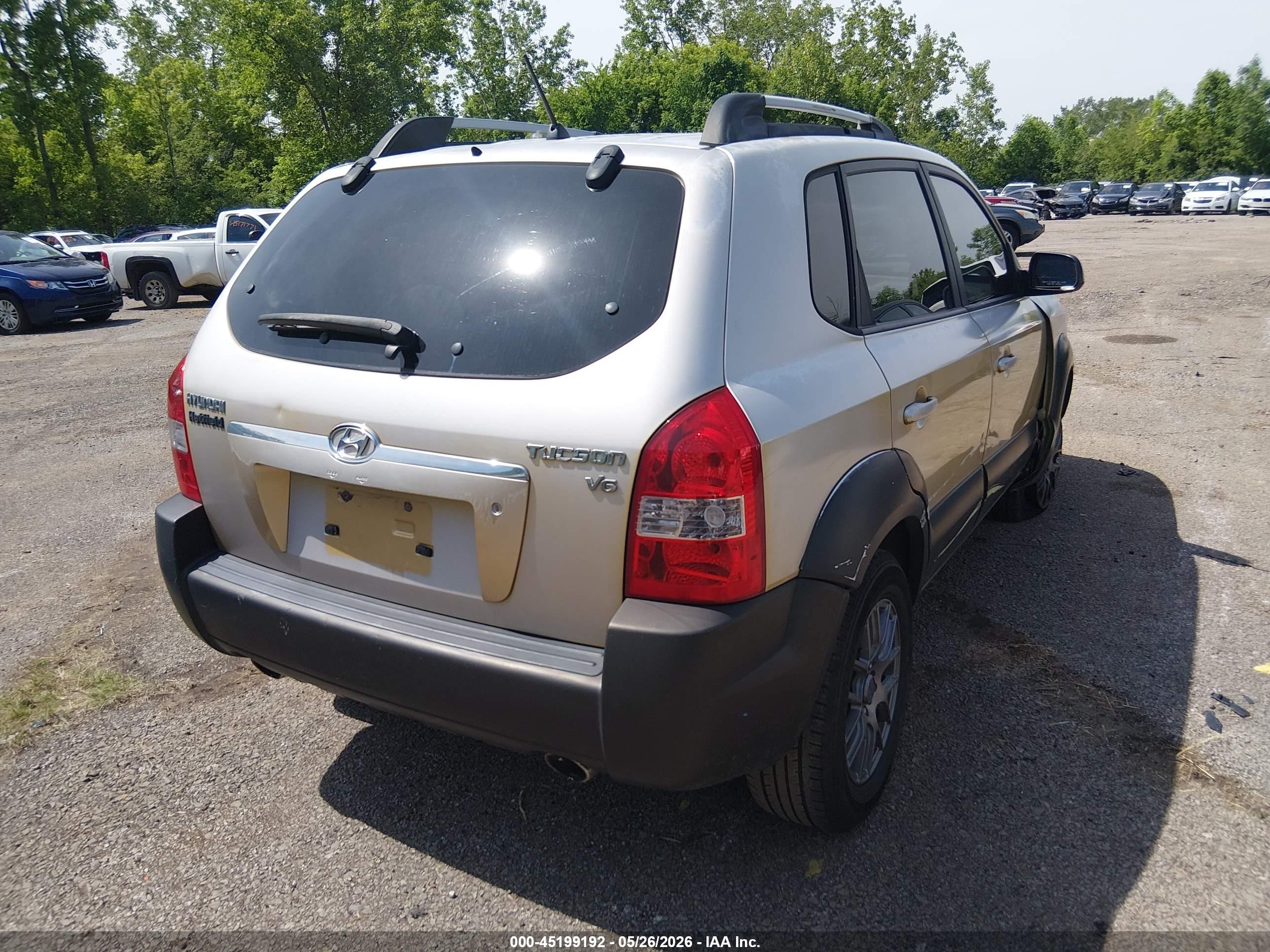 2005 Hyundai Tucson Gls/lx Gray vin: KM8JN12D75U135659