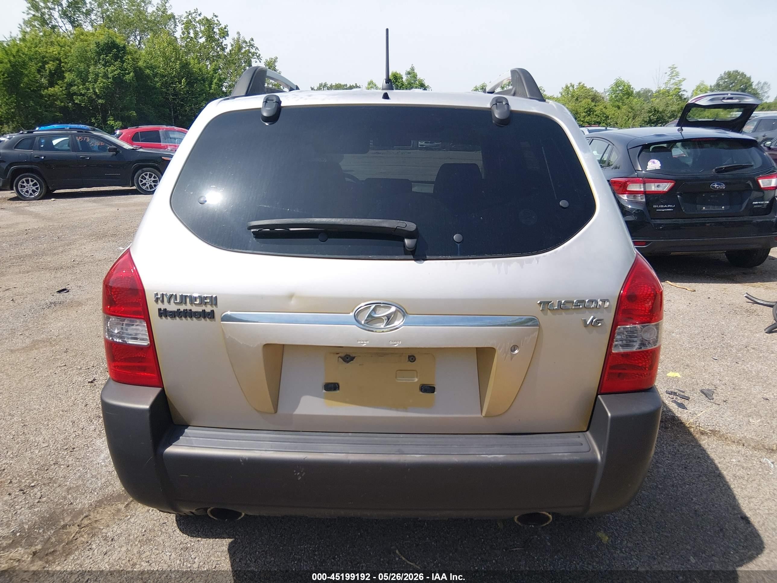 2005 Hyundai Tucson Gls/lx Gray vin: KM8JN12D75U135659