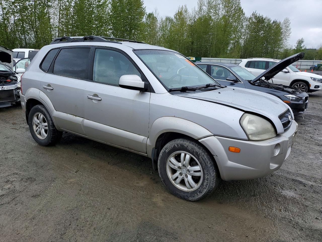2006 Hyundai Tucson Gls Silver vin: KM8JN12D76U264583