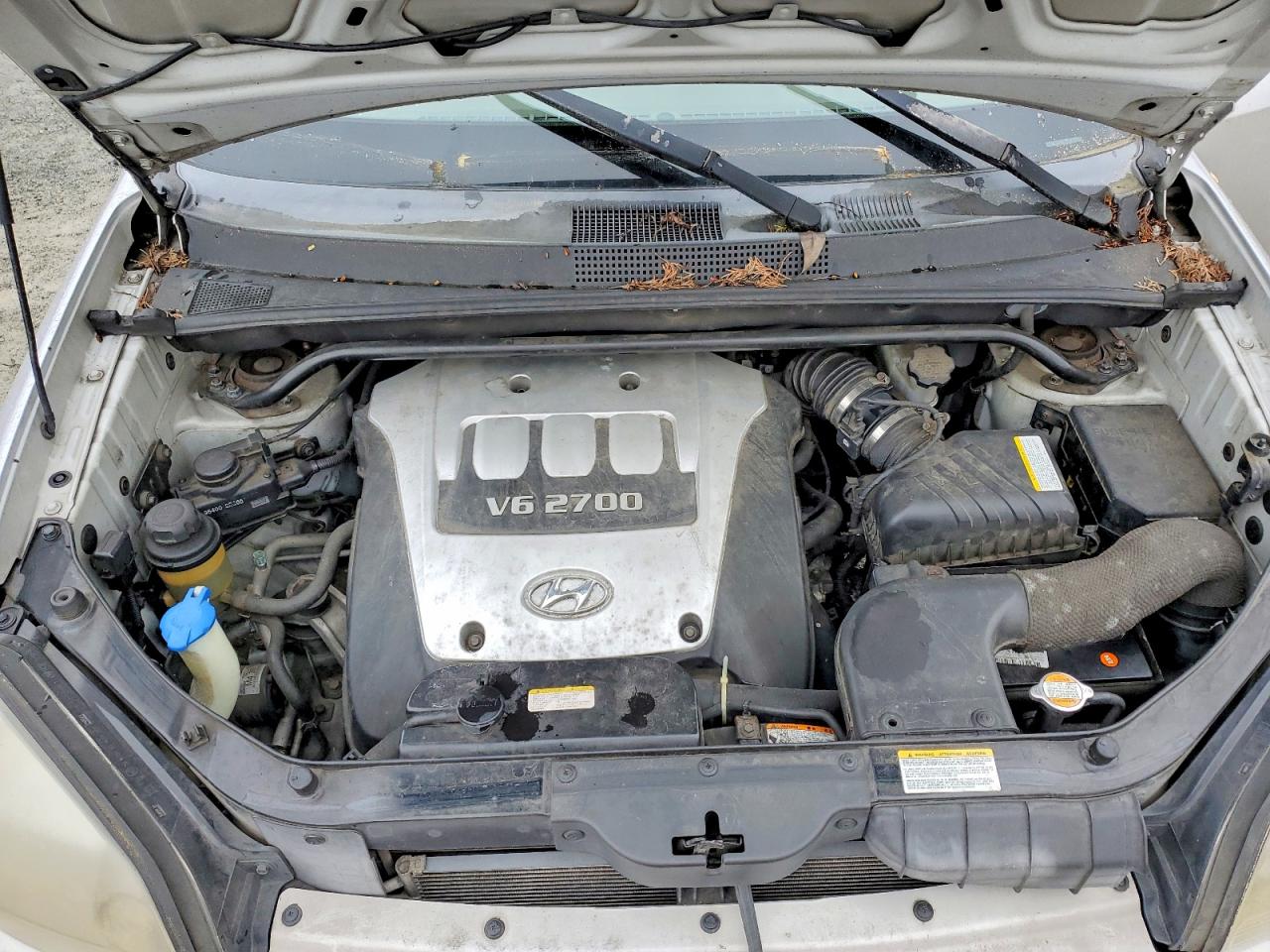 2006 Hyundai Tucson Gls Silver vin: KM8JN12D76U264583