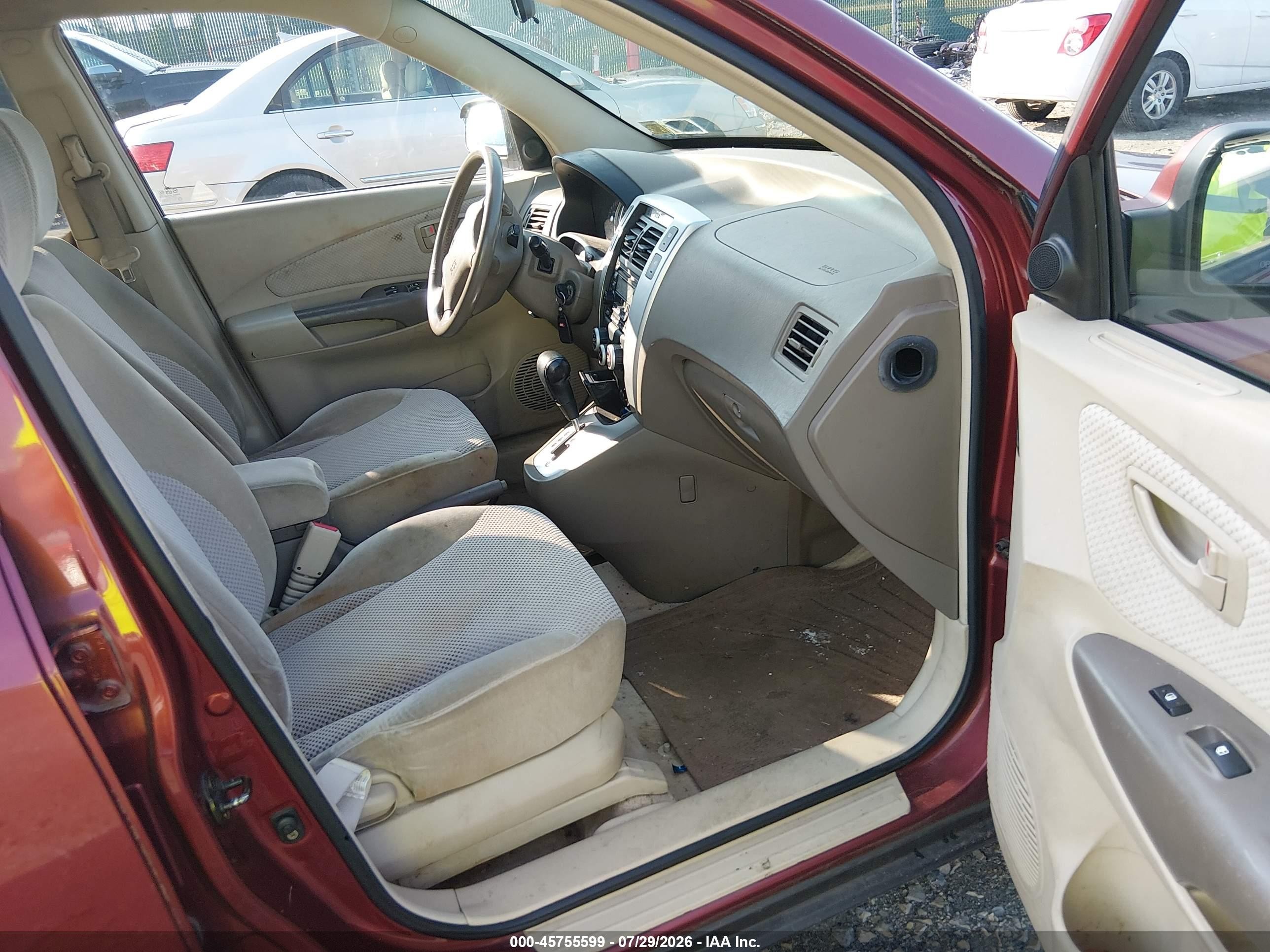 2006 Hyundai Tucson Gls/limited Burgundy vin: KM8JN12D76U346202