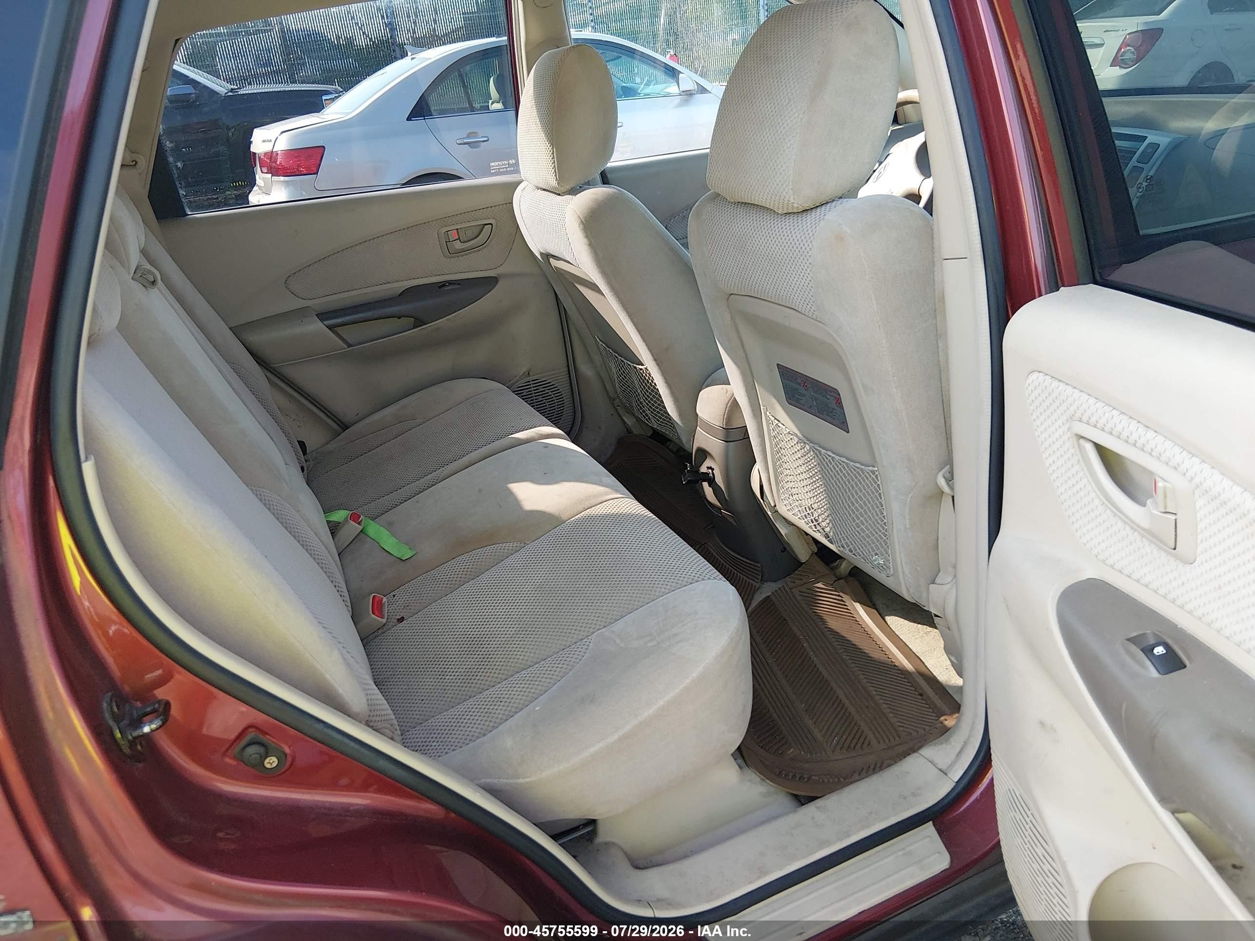 2006 Hyundai Tucson Gls/limited Burgundy vin: KM8JN12D76U346202