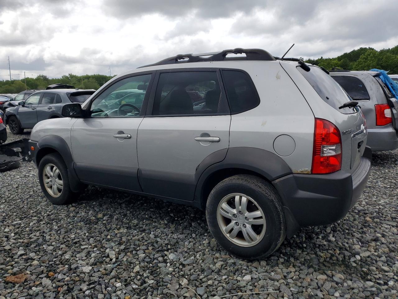 2007 Hyundai Tucson Se Silver vin: KM8JN12D77U524689