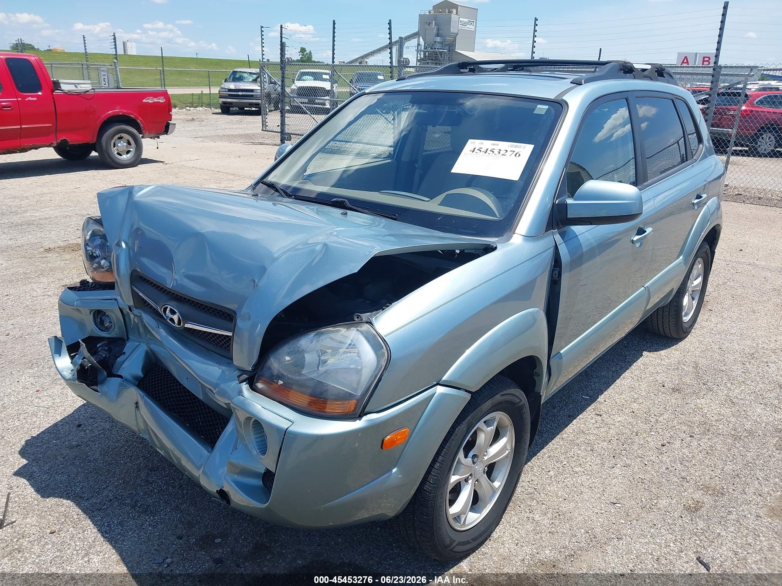 2009 Hyundai Tucson Limited V6 Light Blue vin: KM8JN12D79U933827
