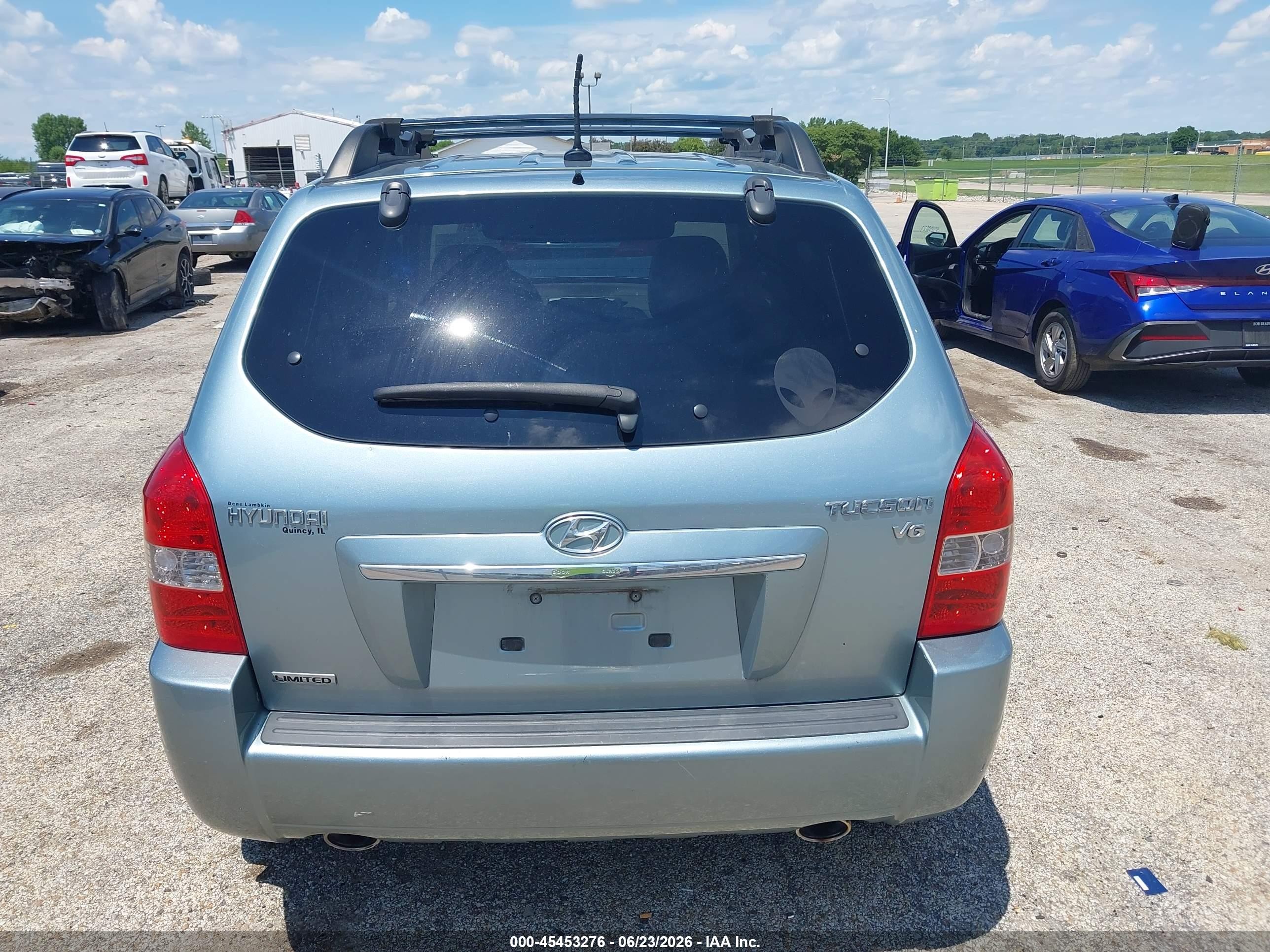 2009 Hyundai Tucson Limited V6 Light Blue vin: KM8JN12D79U933827