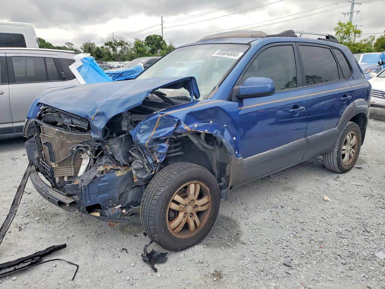 2006 Hyundai Tucson Blue vin: KM8JN12D86U295017