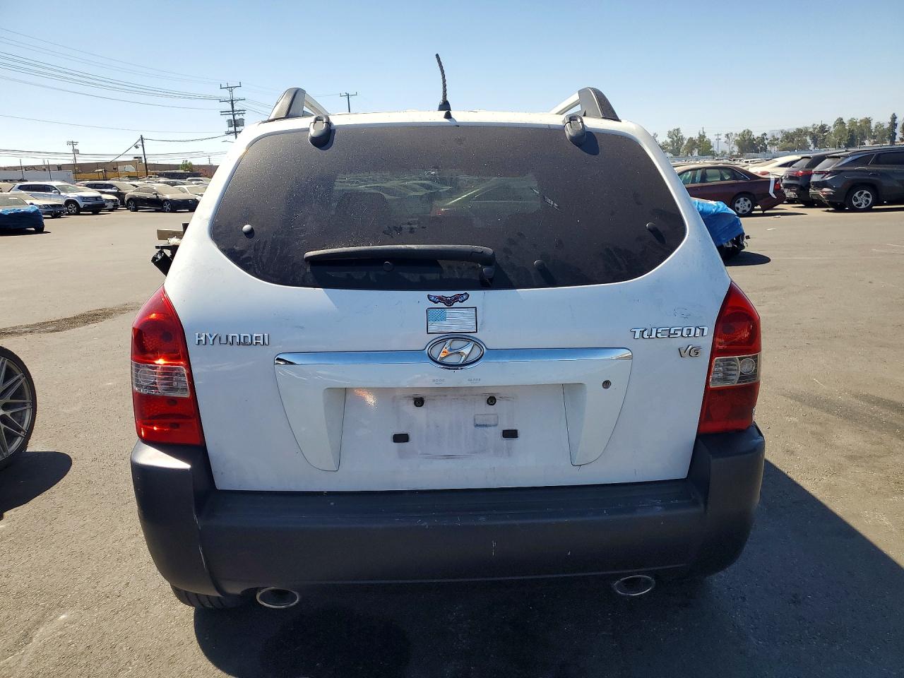 2007 Hyundai Tucson Se Белый vin: KM8JN12D87U612019
