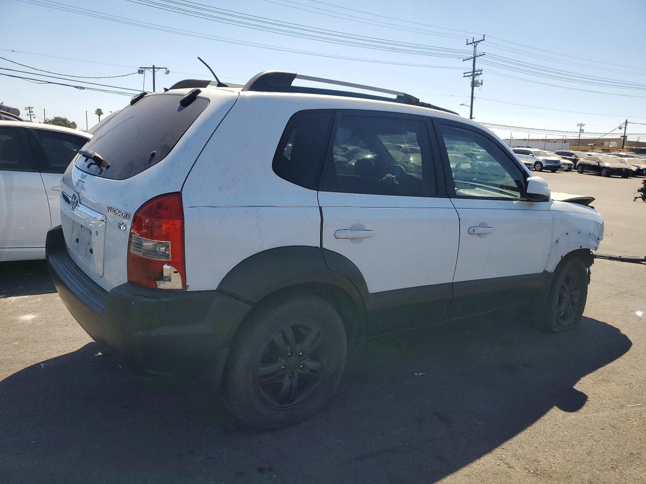 2007 Hyundai Tucson Se Белый vin: KM8JN12D87U612019