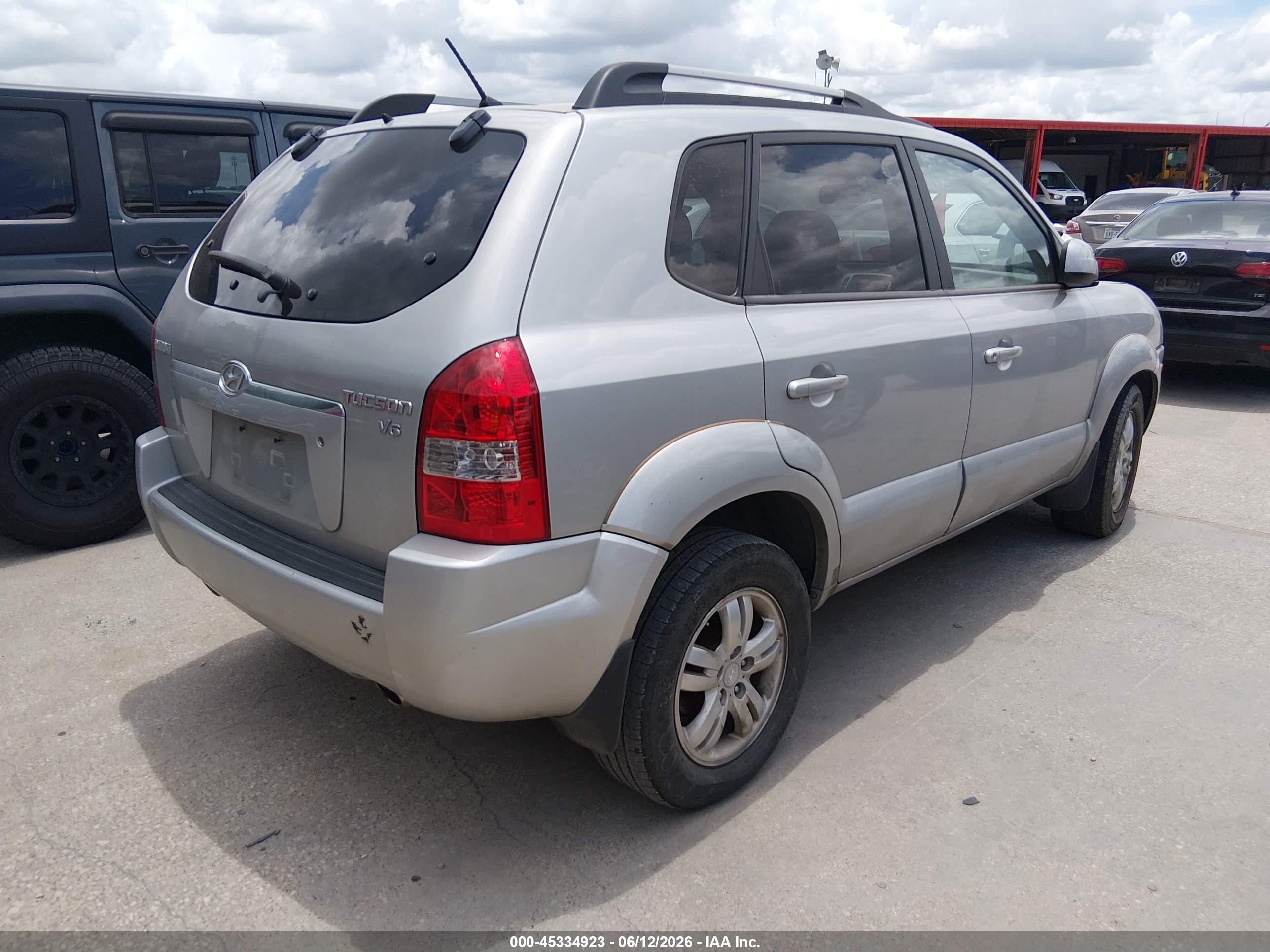 2007 Hyundai Tucson Limited/se Silver vin: KM8JN12D87U687657