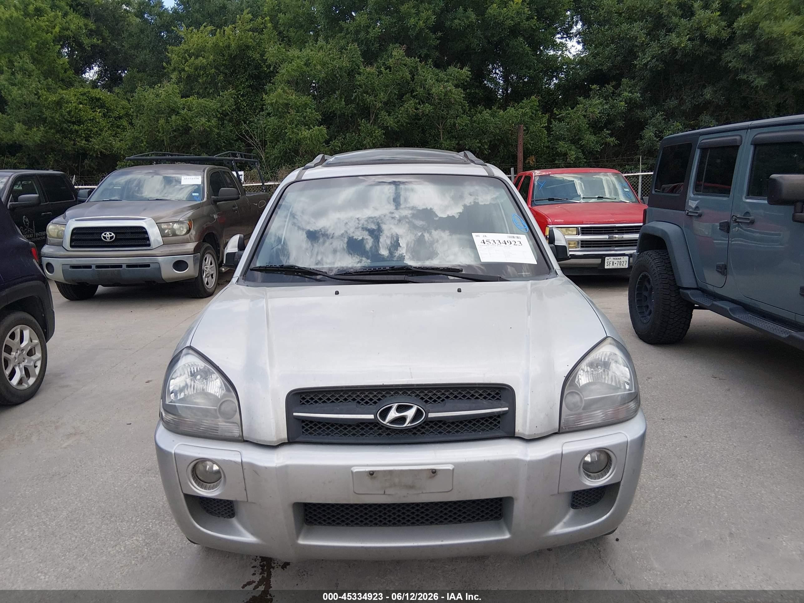 2007 Hyundai Tucson Limited/se Silver vin: KM8JN12D87U687657