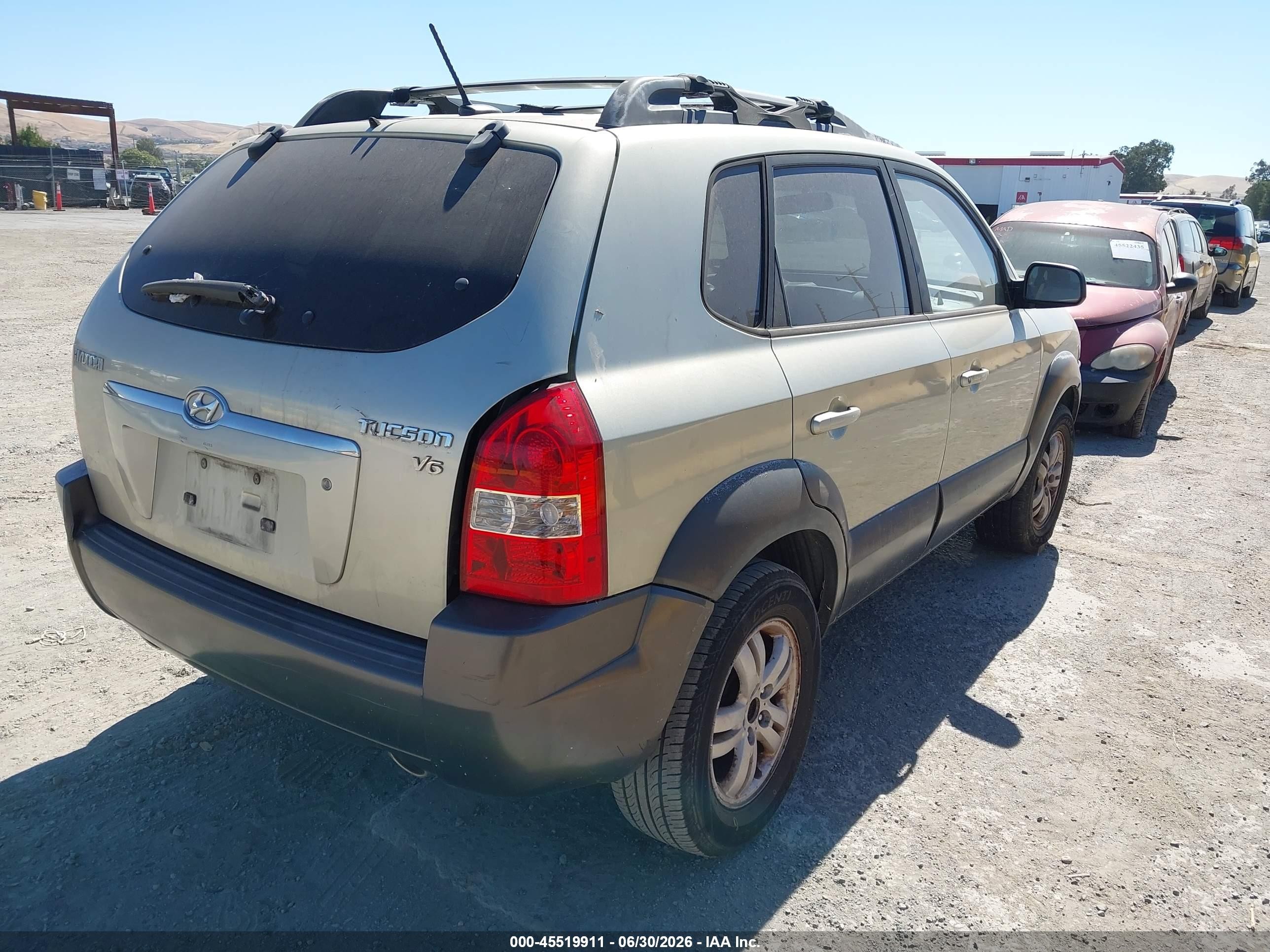 2008 Hyundai Tucson Limited V6/se Silver vin: KM8JN12D88U897662