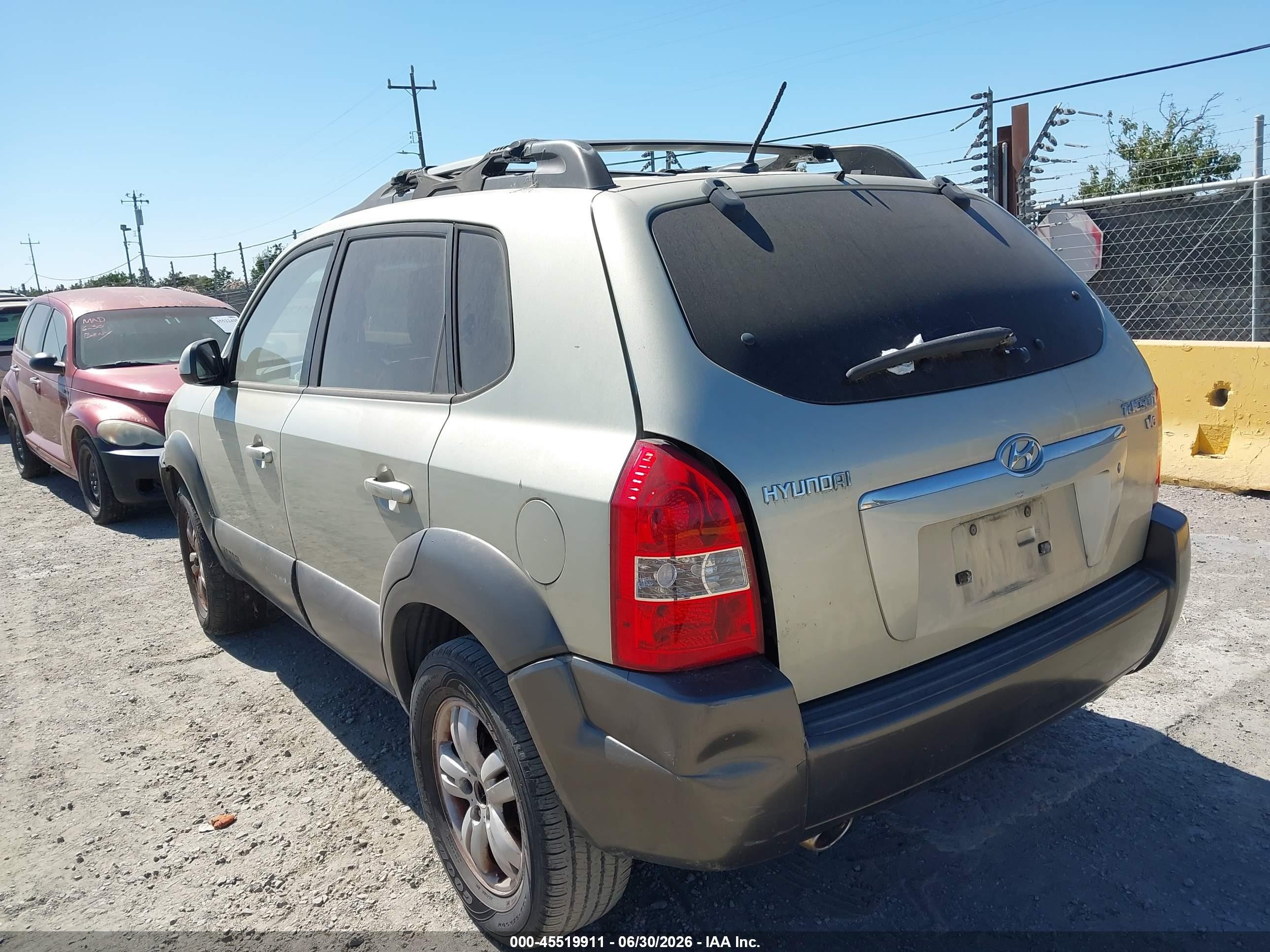 2008 Hyundai Tucson Limited V6/se Silver vin: KM8JN12D88U897662