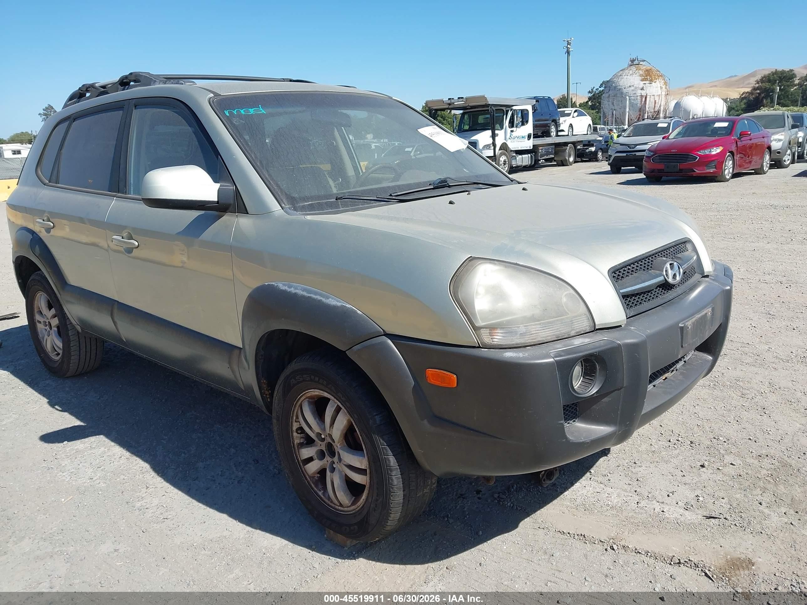 2008 Hyundai Tucson Limited V6/se Silver vin: KM8JN12D88U897662