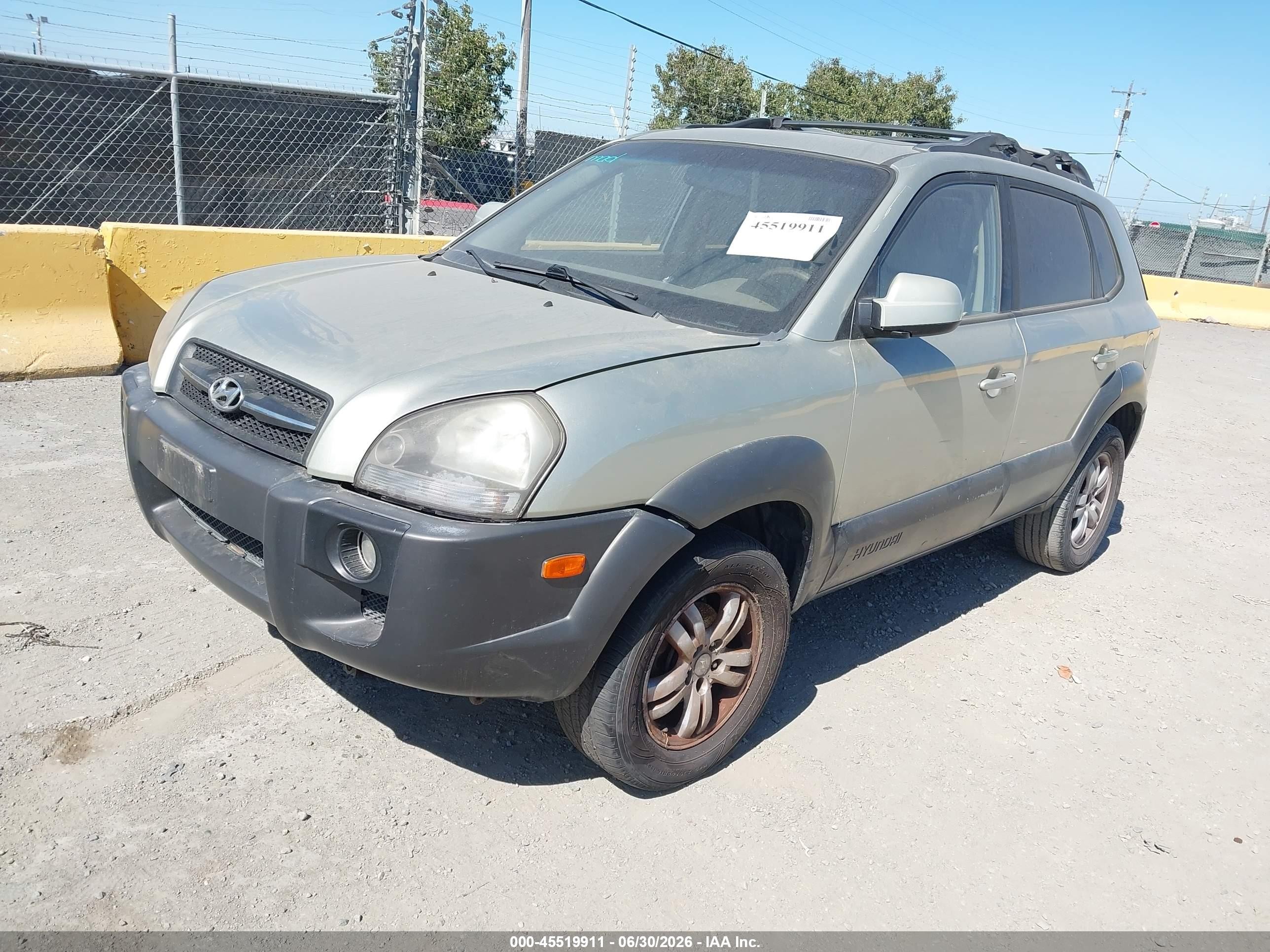 2008 Hyundai Tucson Limited V6/se Silver vin: KM8JN12D88U897662