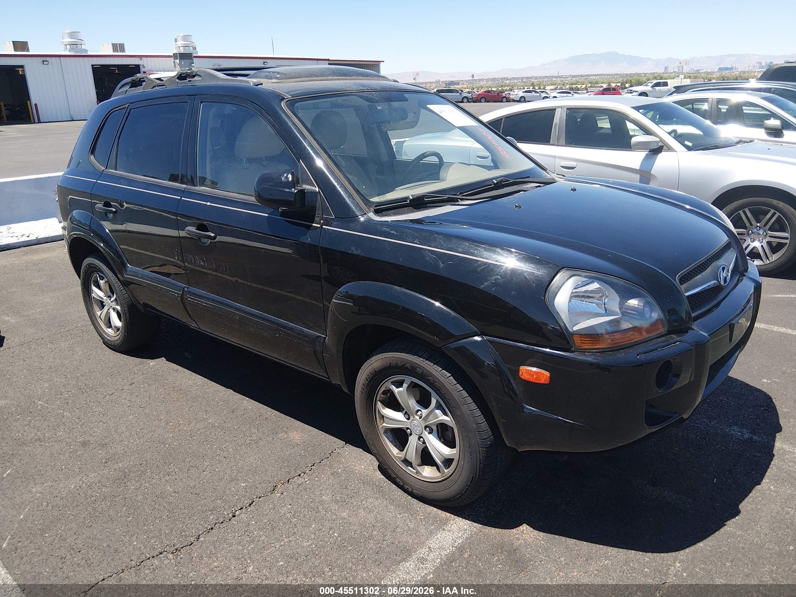 2009 Hyundai Tucson Limited V6 Черный vin: KM8JN12D89U936249