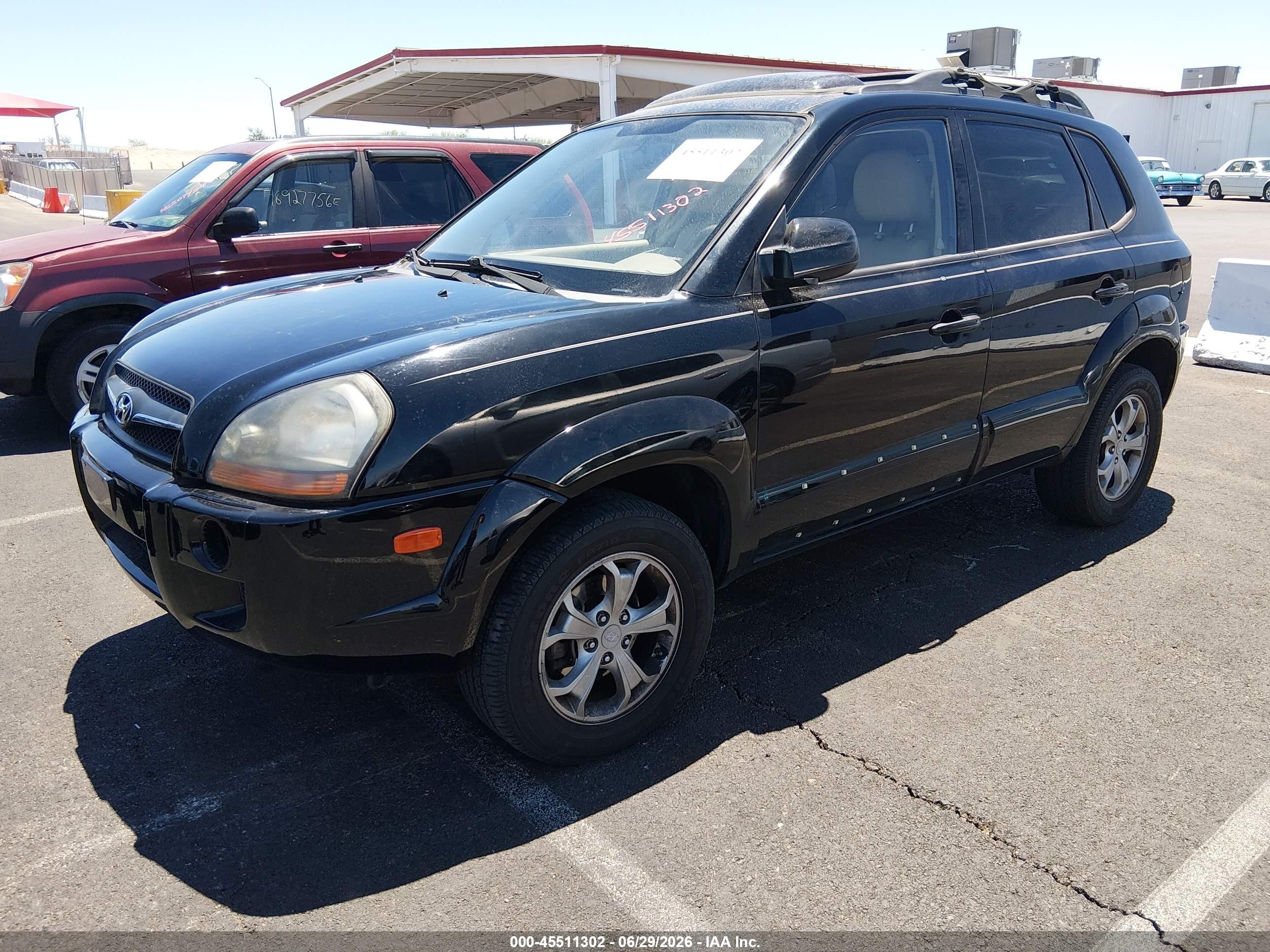 2009 Hyundai Tucson Limited V6 Black vin: KM8JN12D89U936249