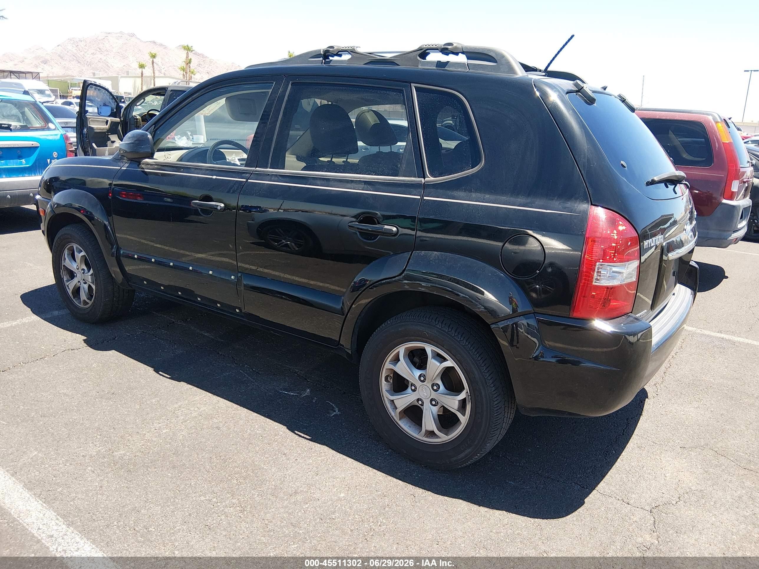 2009 Hyundai Tucson Limited V6 Black vin: KM8JN12D89U936249
