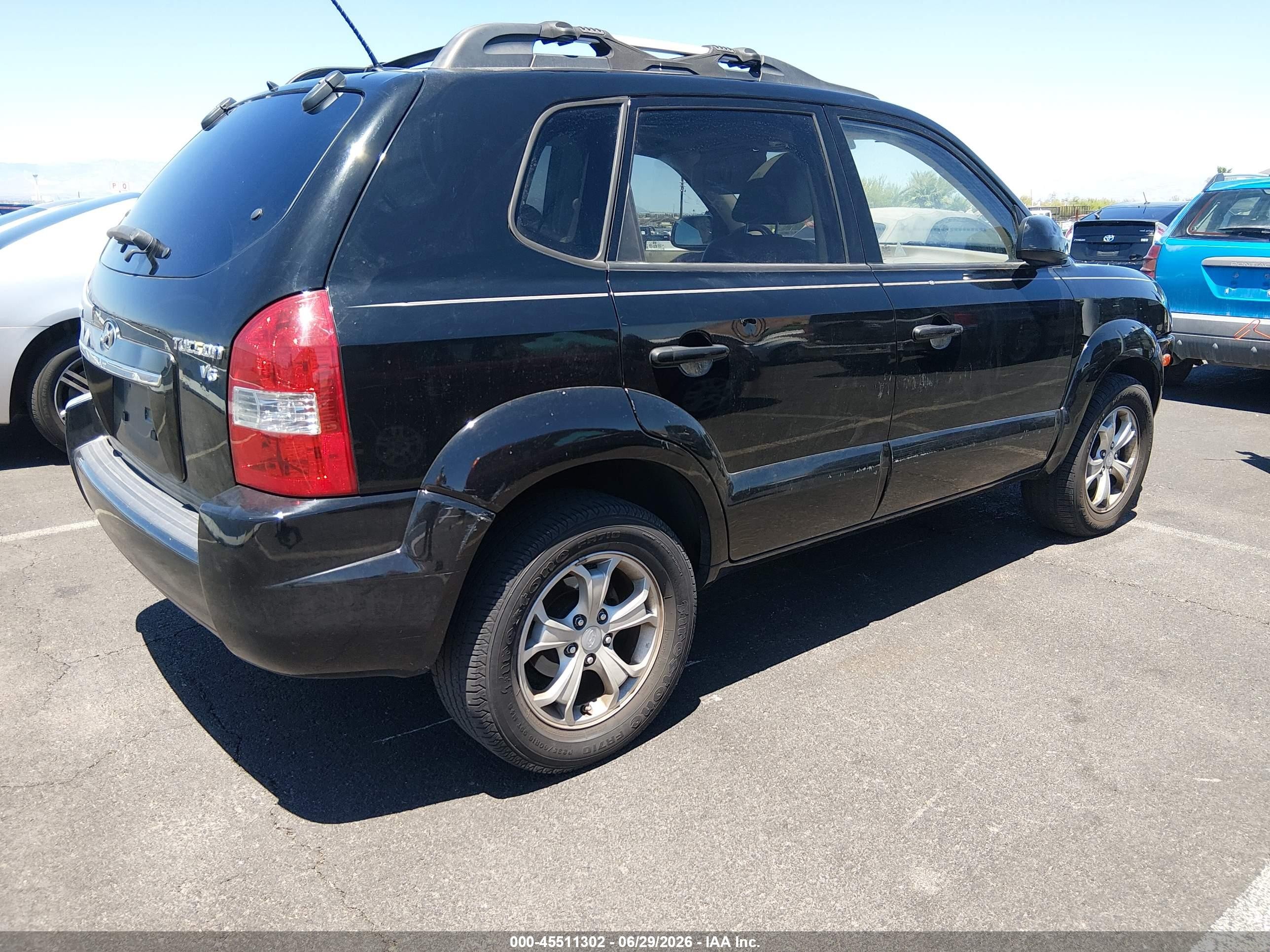 2009 Hyundai Tucson Limited V6 Black vin: KM8JN12D89U936249