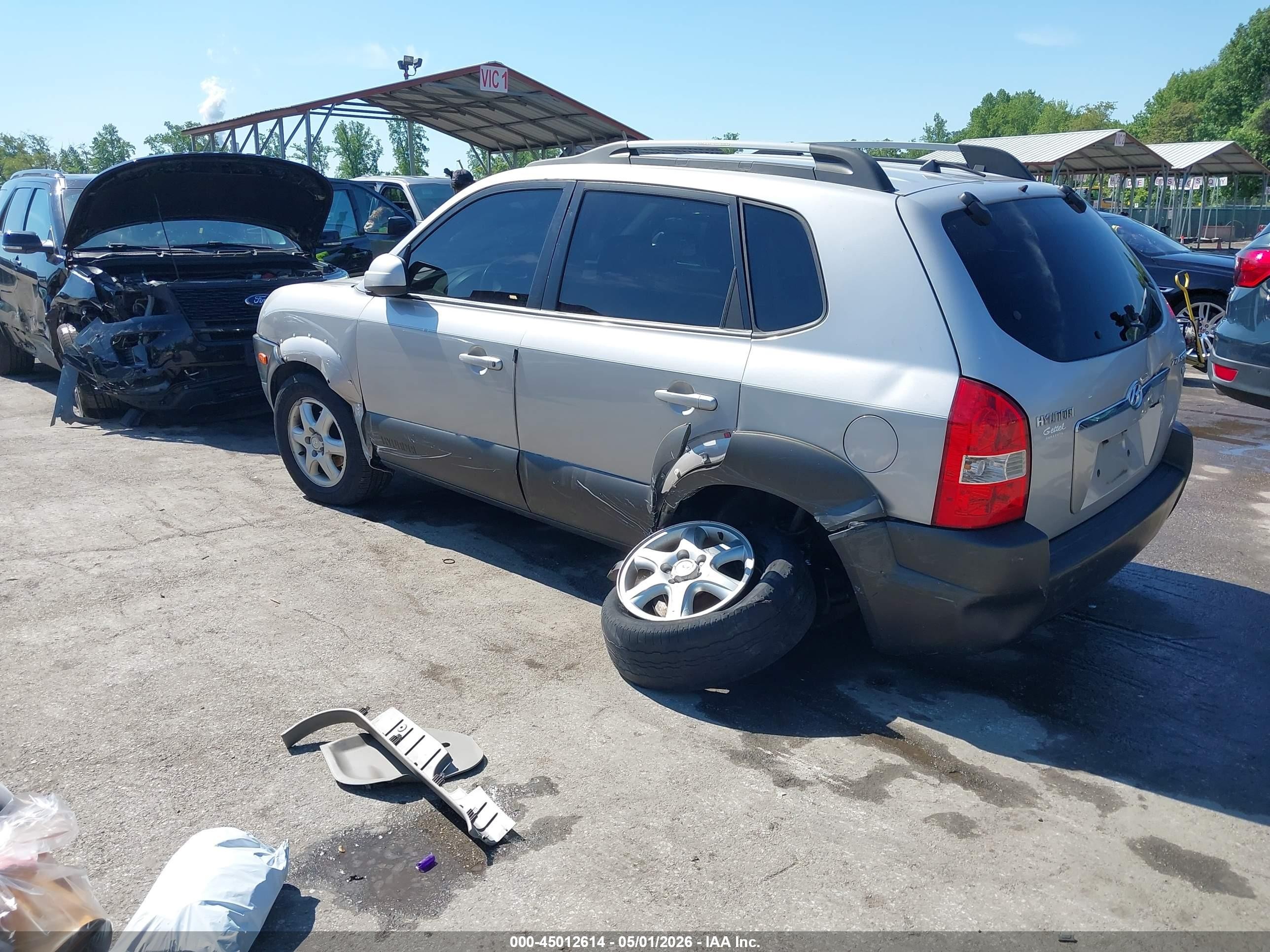 2005 Hyundai Tucson Gls/lx Серебряный vin: KM8JN12D95U044800