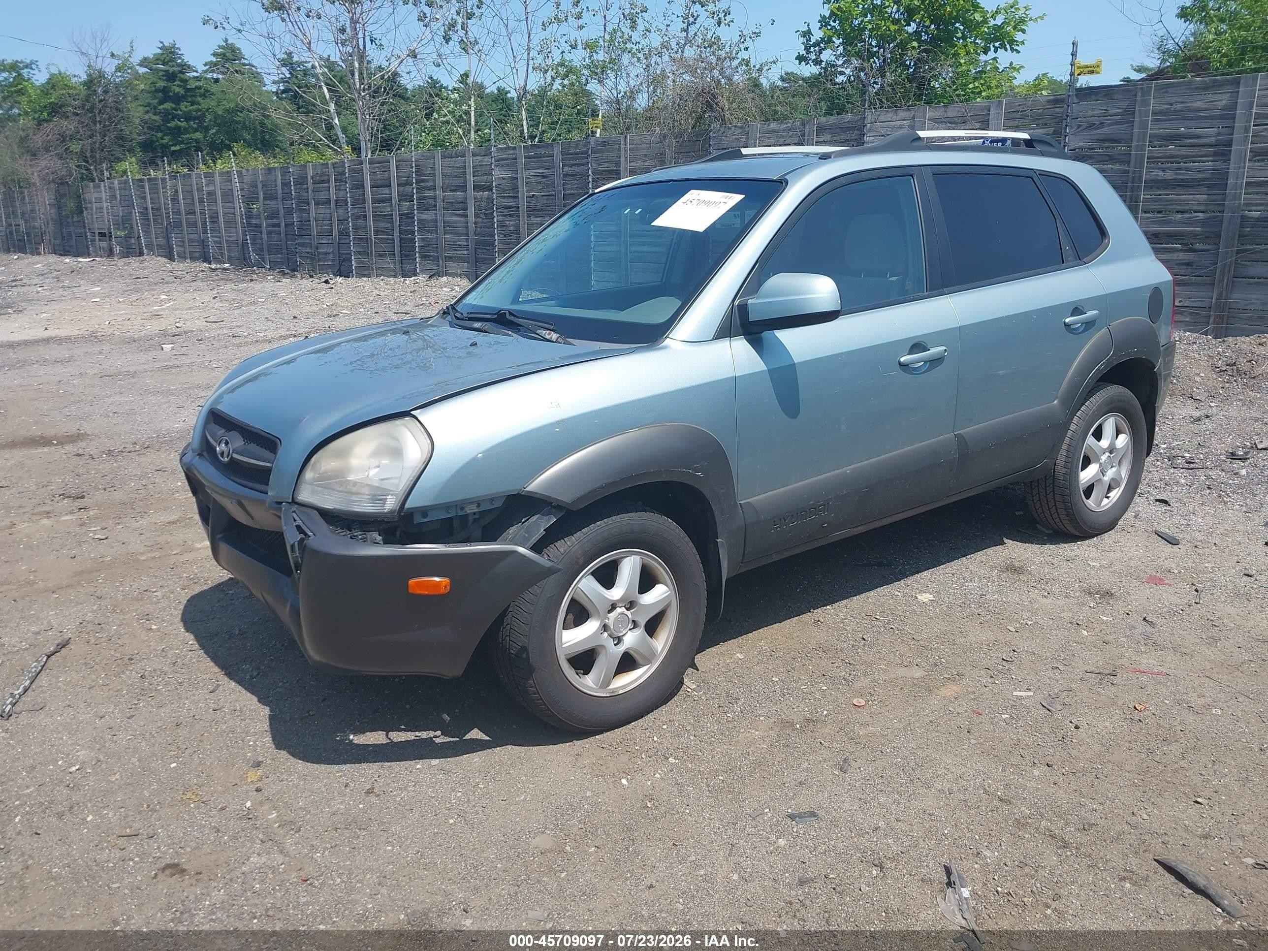 2005 Hyundai Tucson Gls/lx Blue vin: KM8JN12D95U171417
