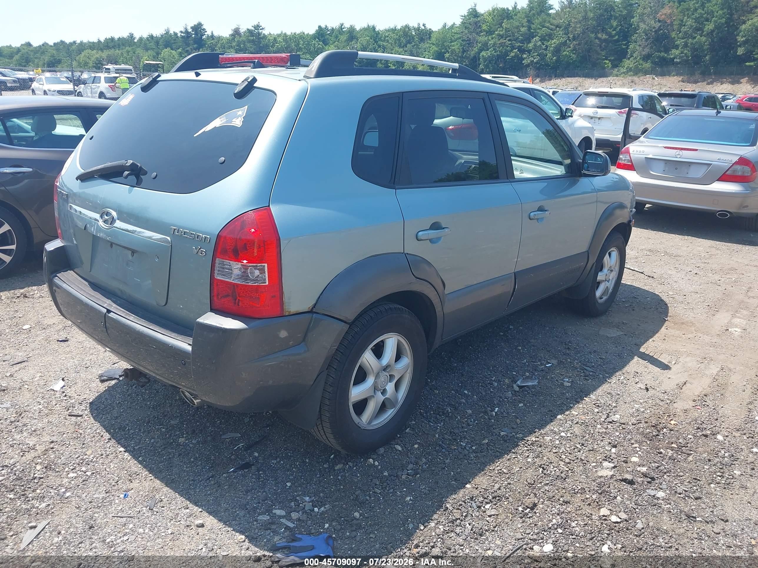2005 Hyundai Tucson Gls/lx Blue vin: KM8JN12D95U171417