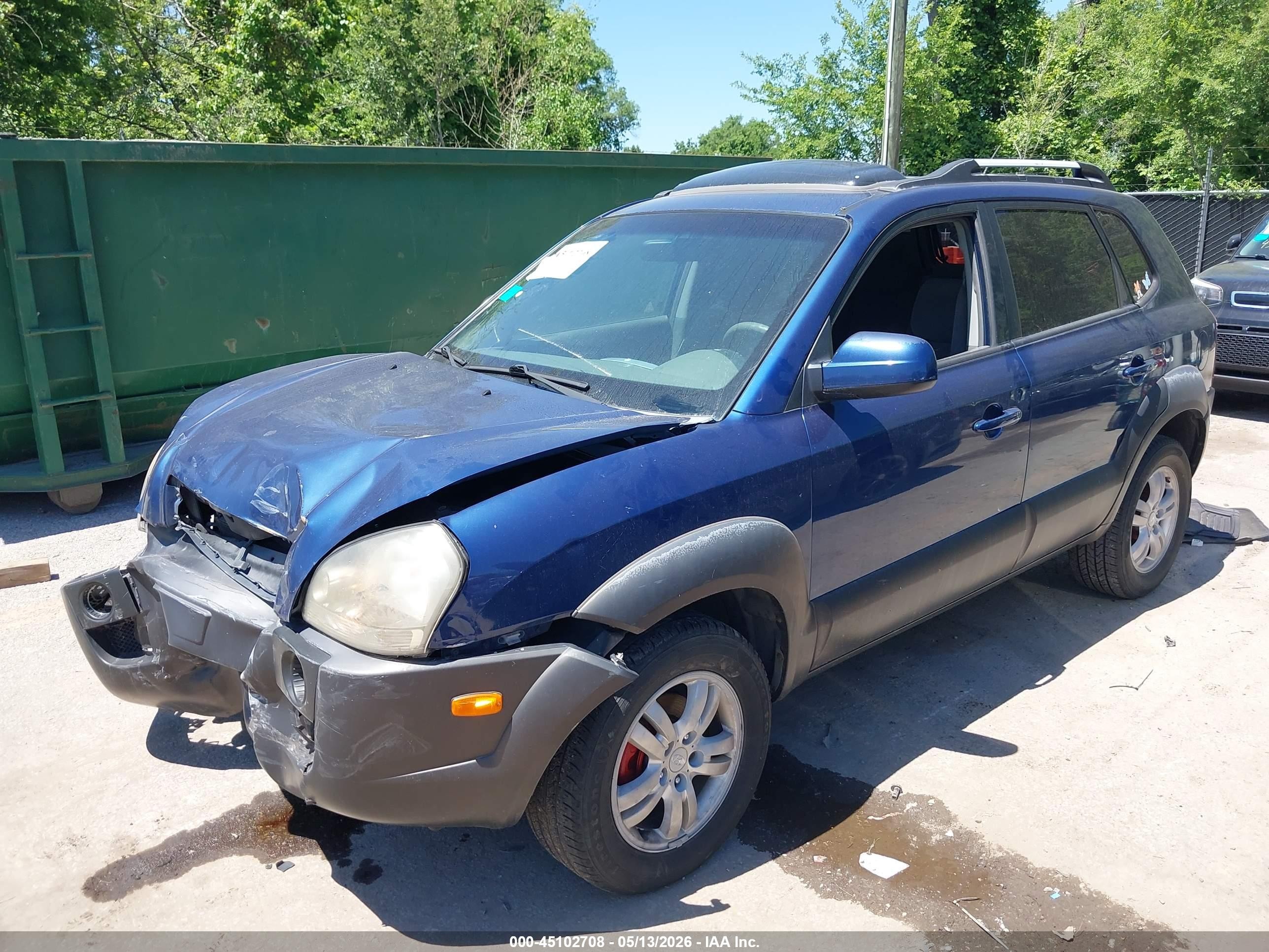 2006 Hyundai Tucson Gls/limited Blue vin: KM8JN12D96U306655
