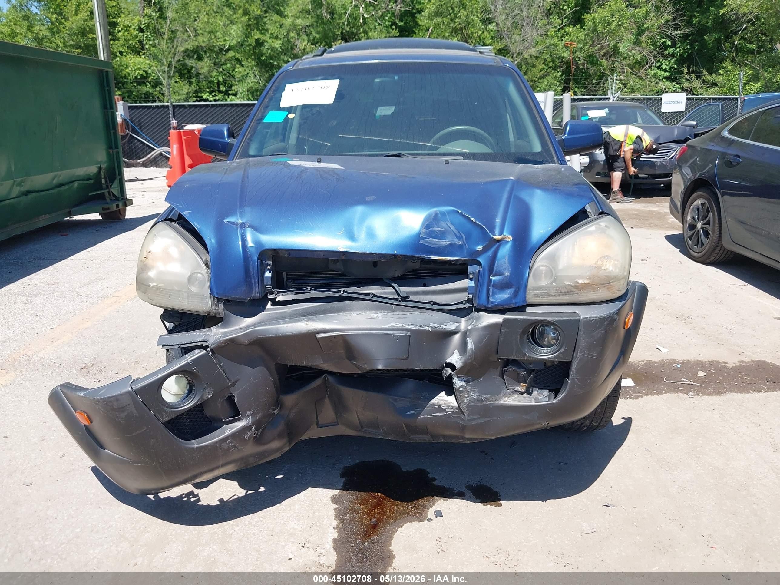 2006 Hyundai Tucson Gls/limited Blue vin: KM8JN12D96U306655