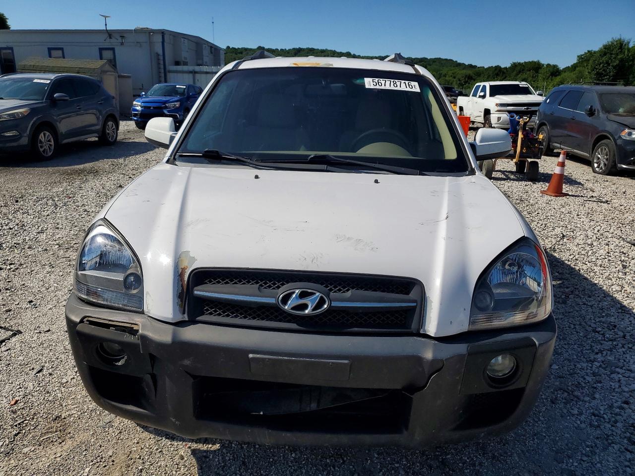 2007 Hyundai Tucson Se White vin: KM8JN12D97U494983