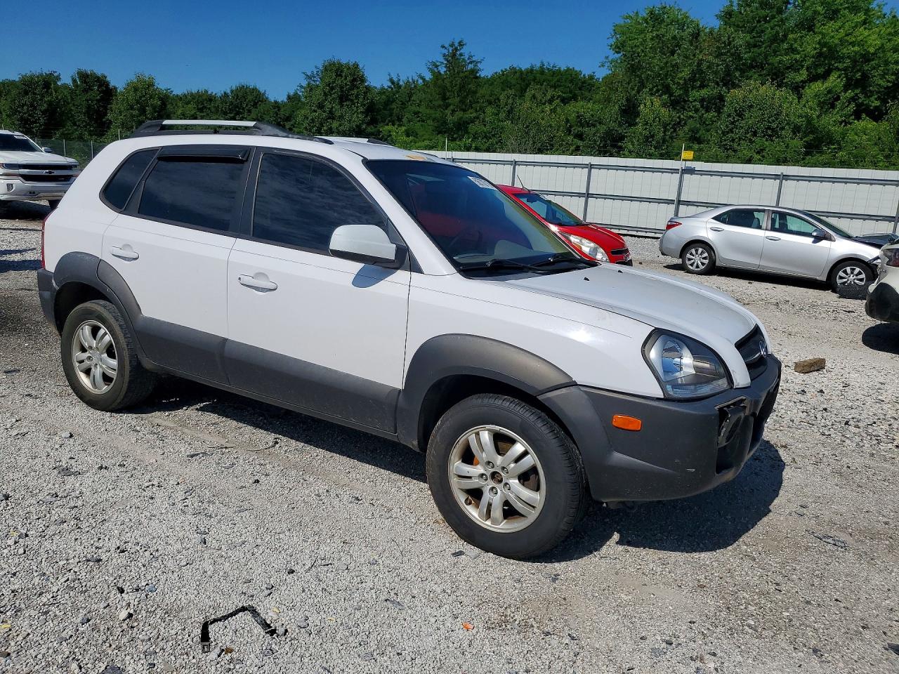 2007 Hyundai Tucson Se White vin: KM8JN12D97U494983