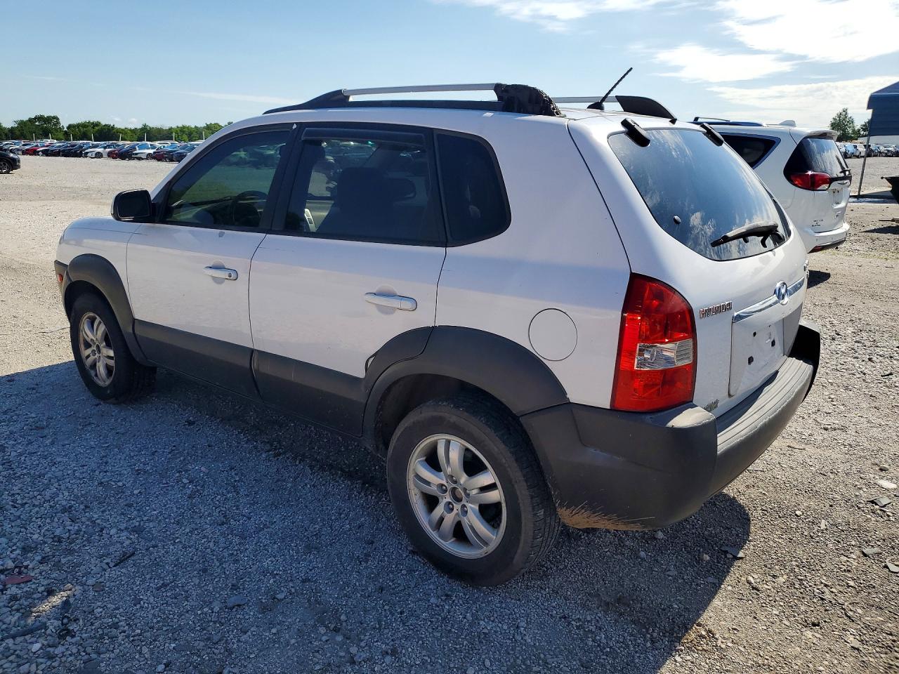 2007 Hyundai Tucson Se White vin: KM8JN12D97U494983
