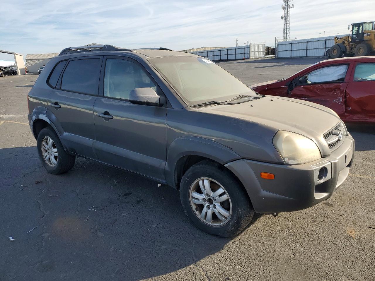 2007 Hyundai Tucson Se Gray vin: KM8JN12D97U522037